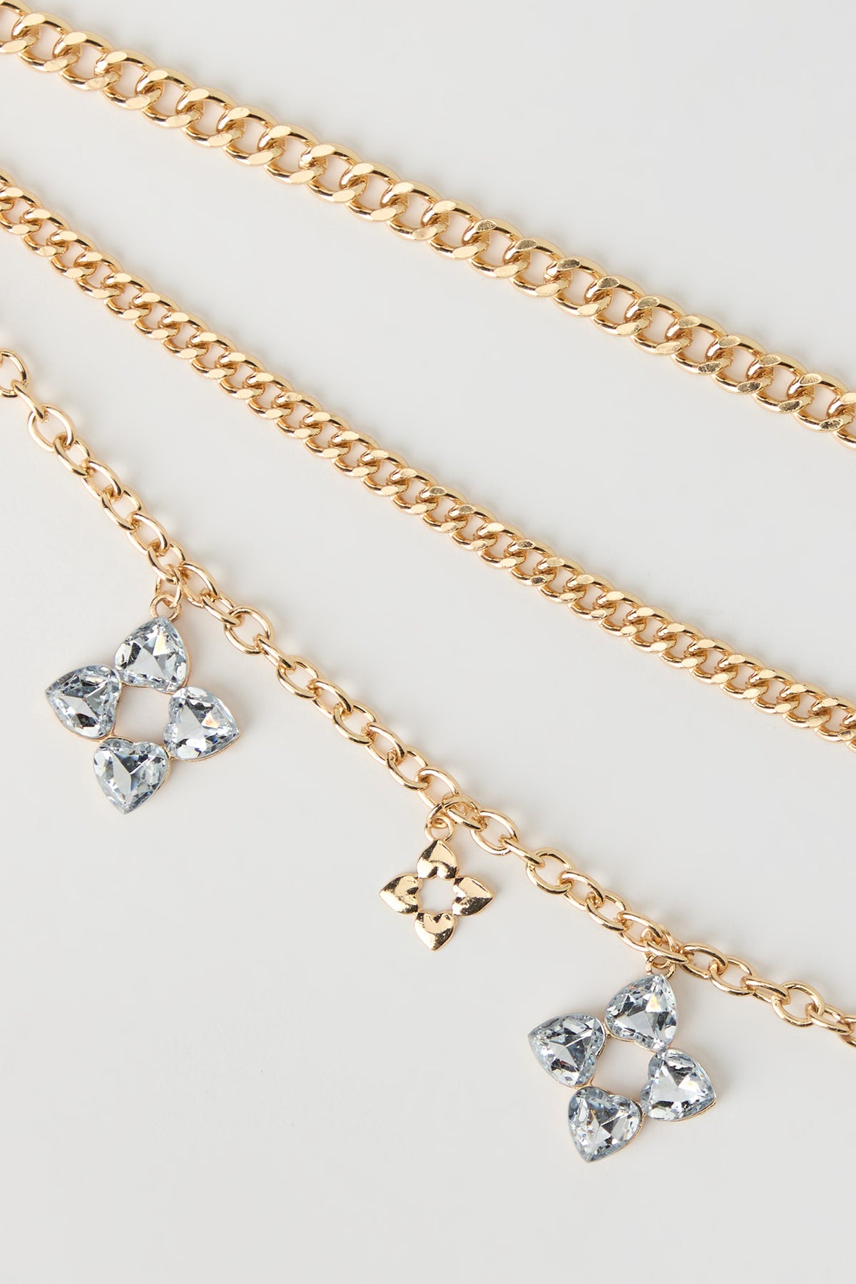 Alt View 2. Layered Chain Belt - Gold