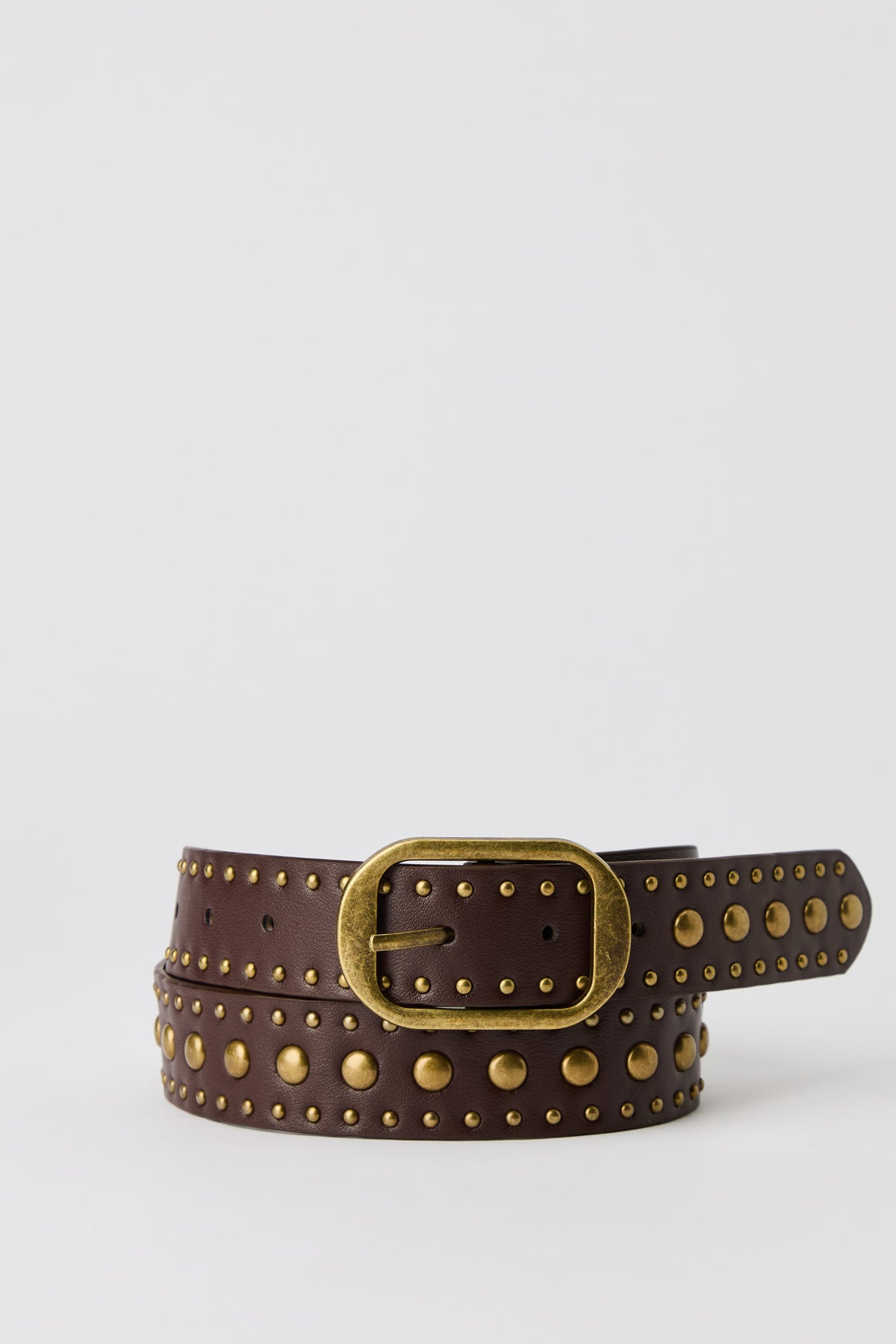 Studded Belt - Brown