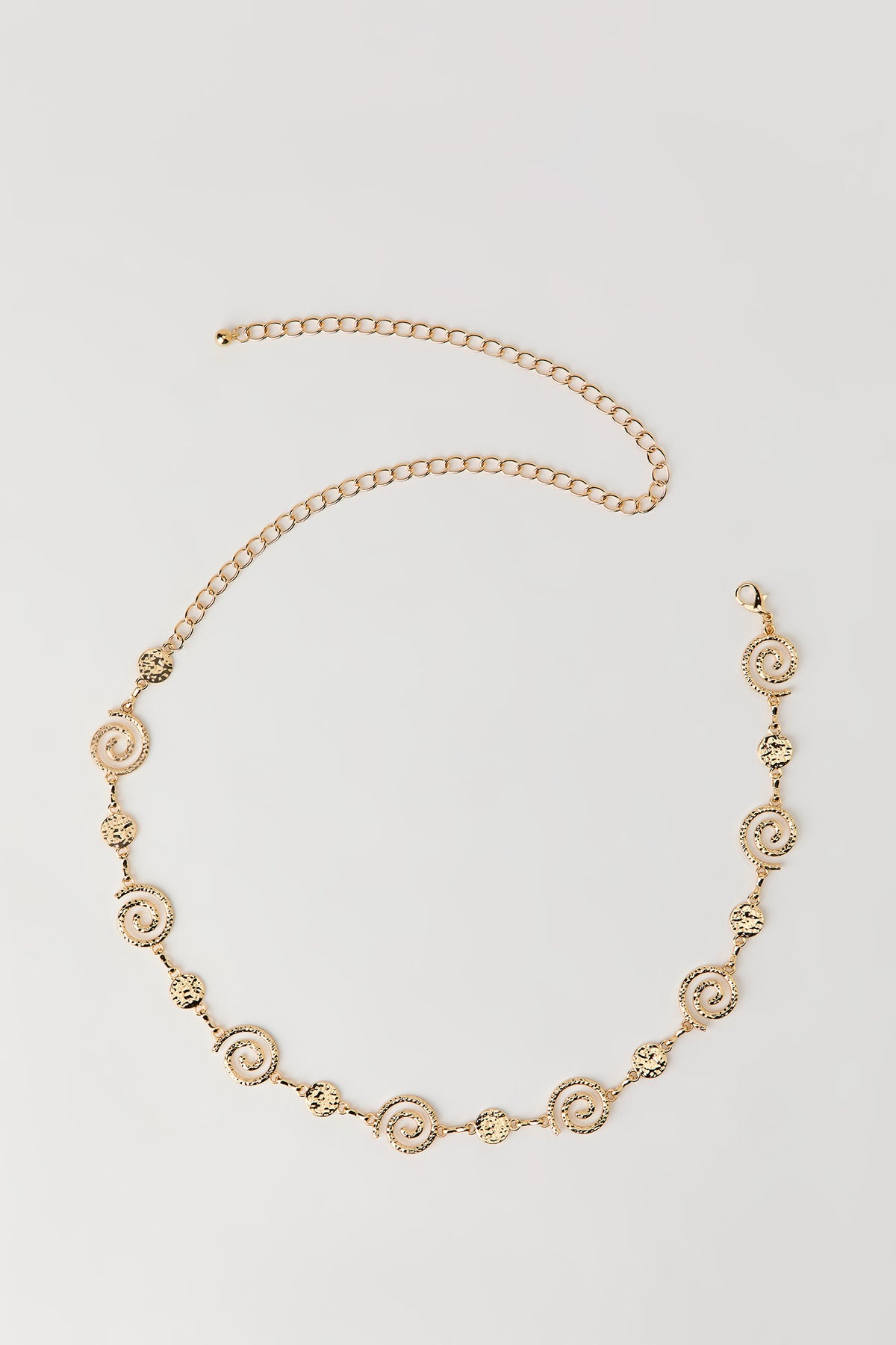 Spiral Chain Belt - Gold