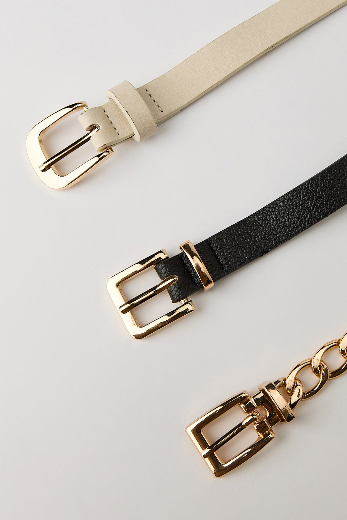 Alt View 2. Belt Set (3 Pack) - Cream