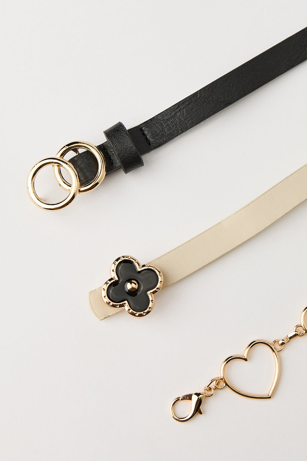 Alt View 2. Belt Set (3 Pack) - Cream