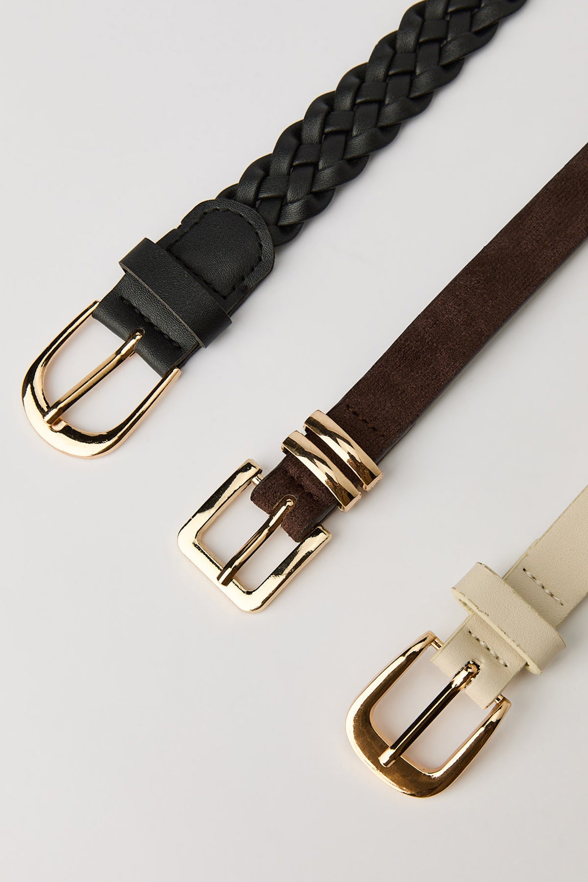 Alt View 2. Belt Set (3 Pack) - Brown