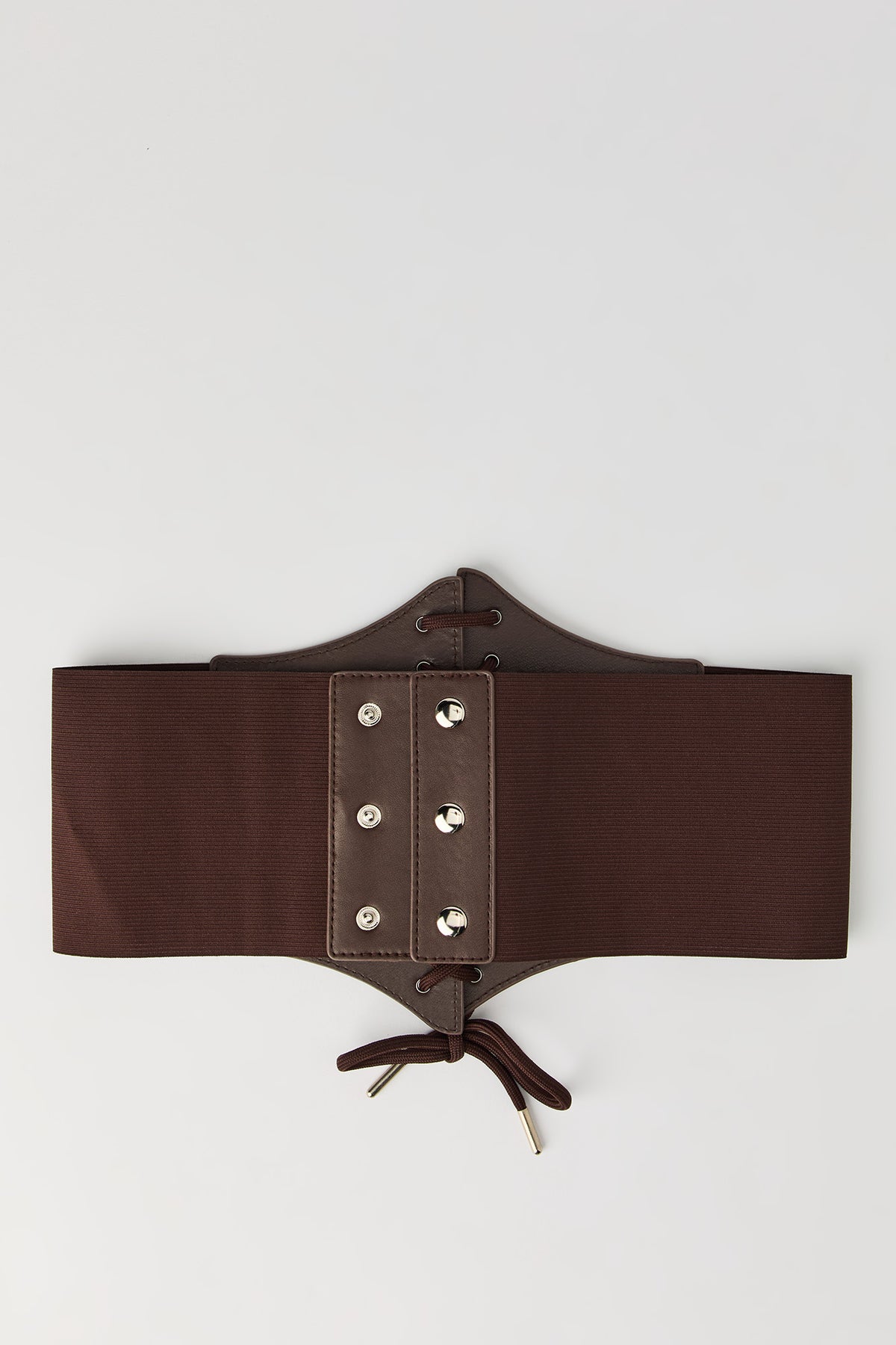 Alt View 2. Lace Up Corset Belt - Brown
