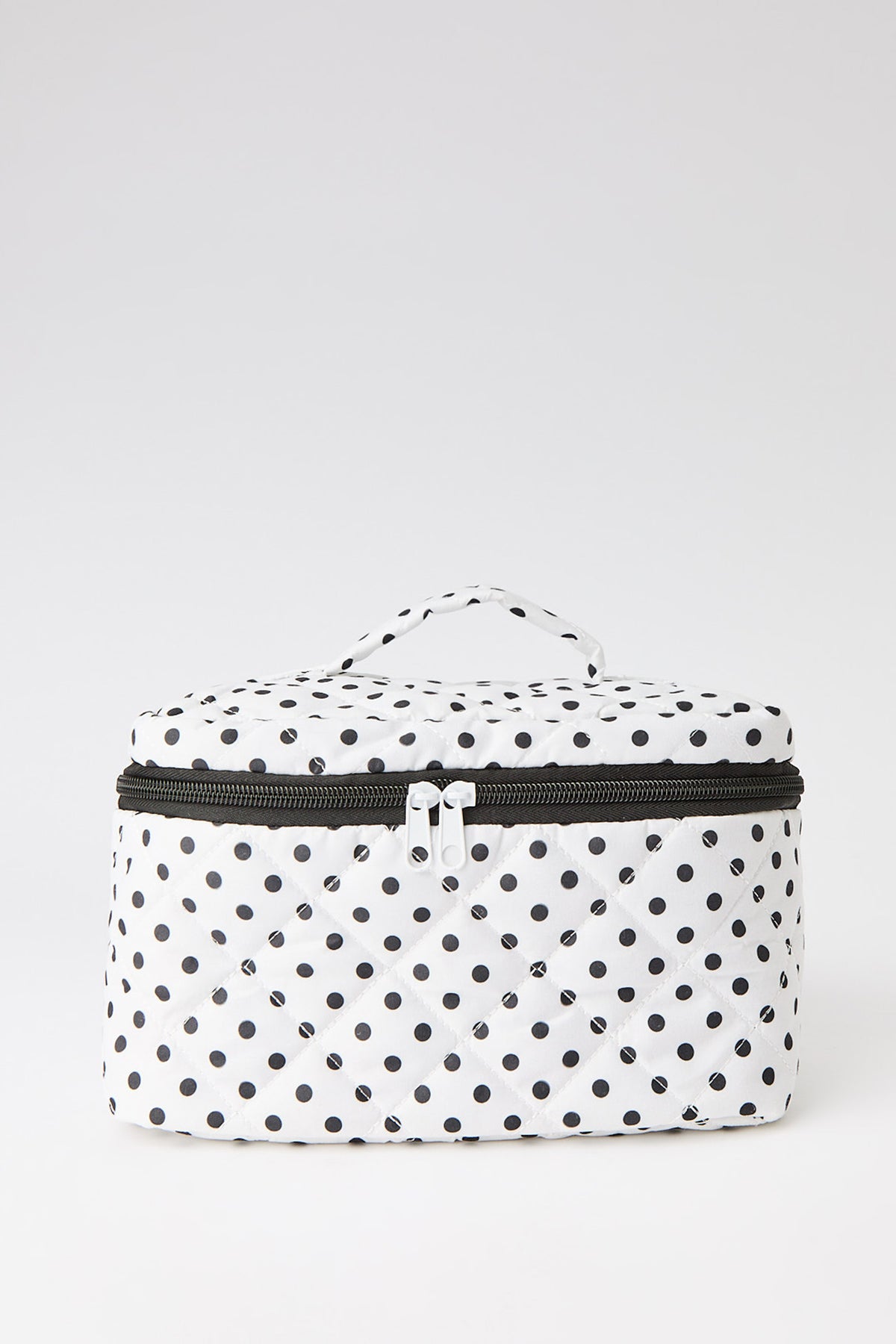 Quilted Makeup Bag - Black