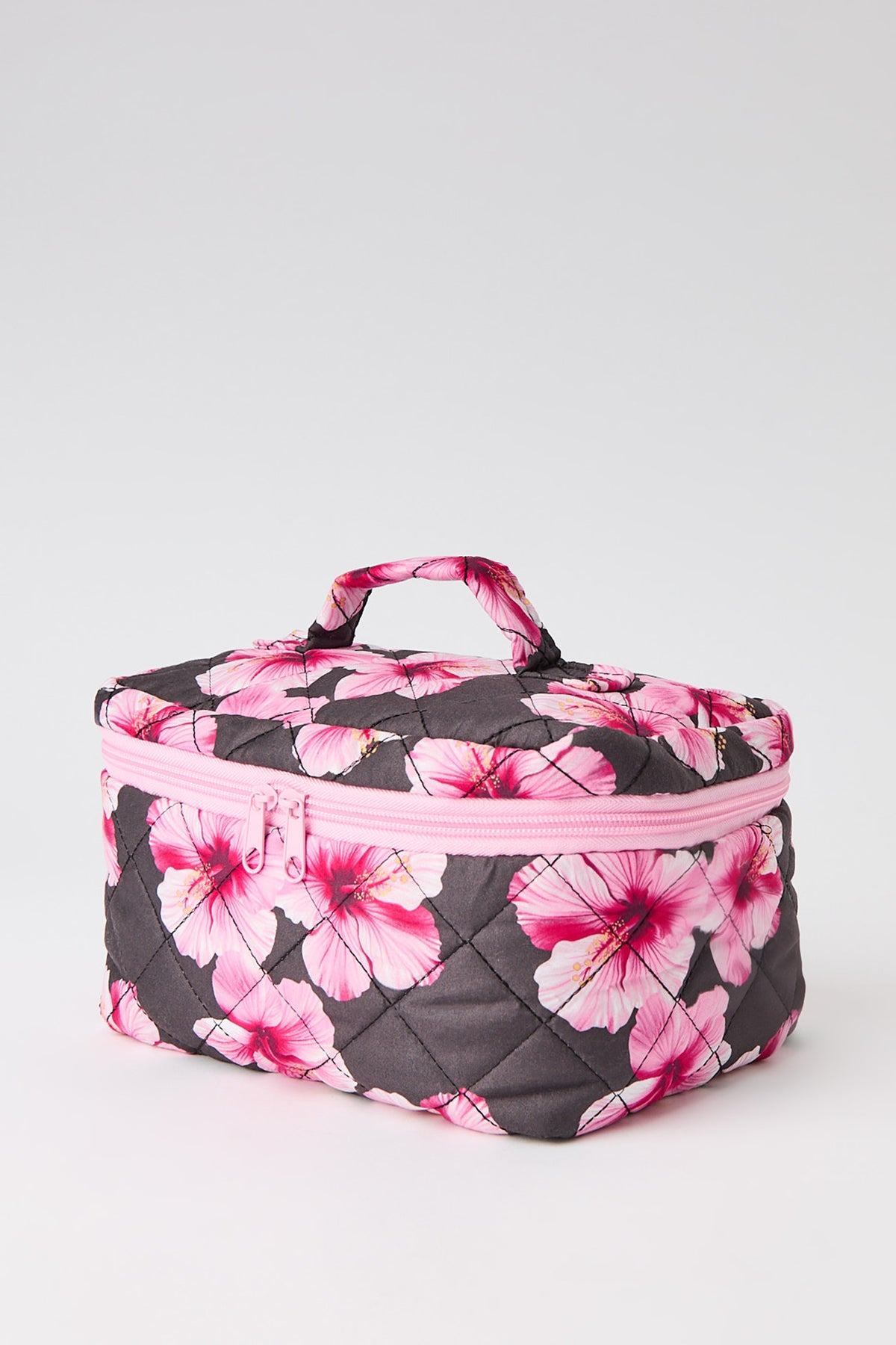 Alt View 2. Quilted Makeup Bag - Brown