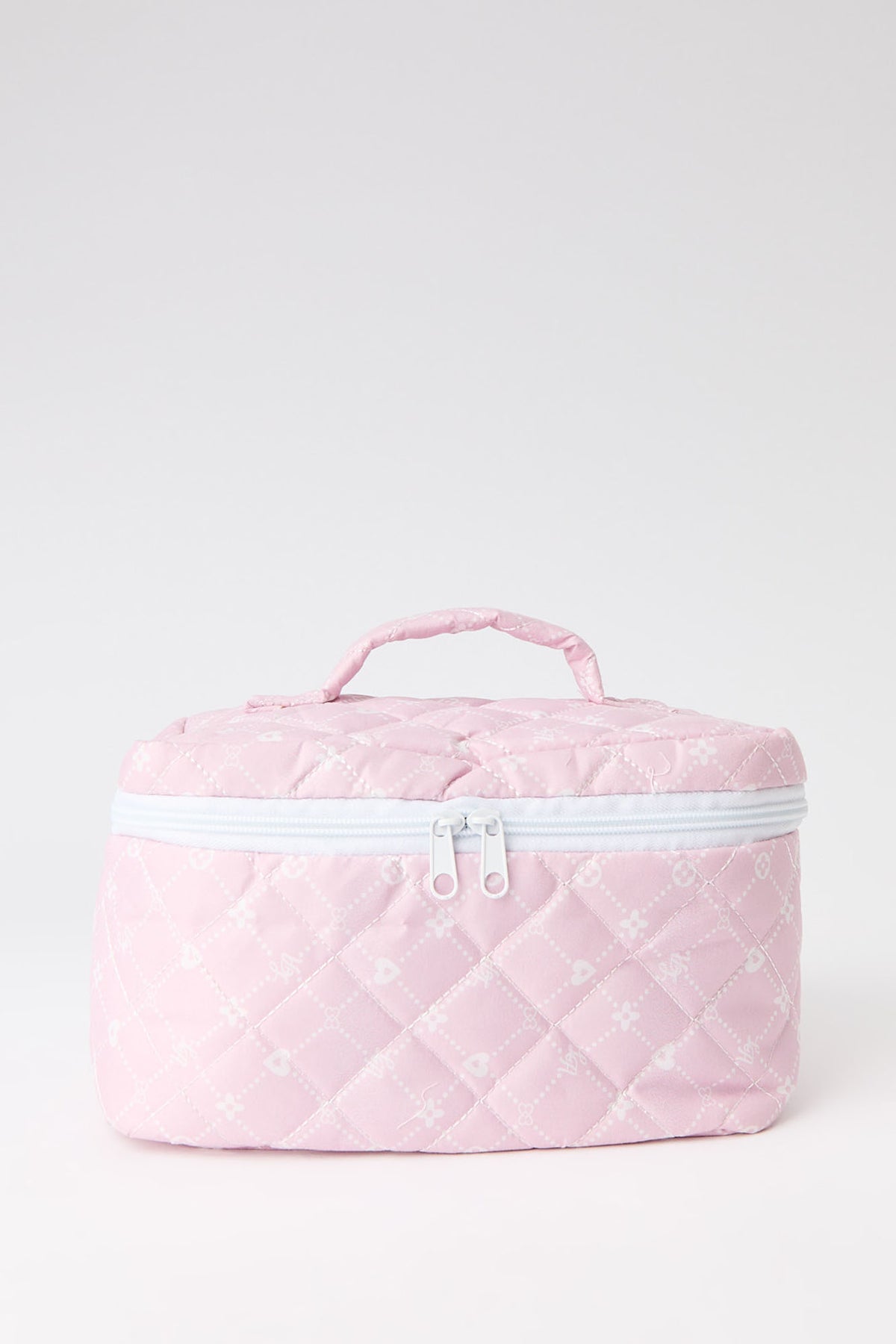 Quilted Makeup Bag - Pink