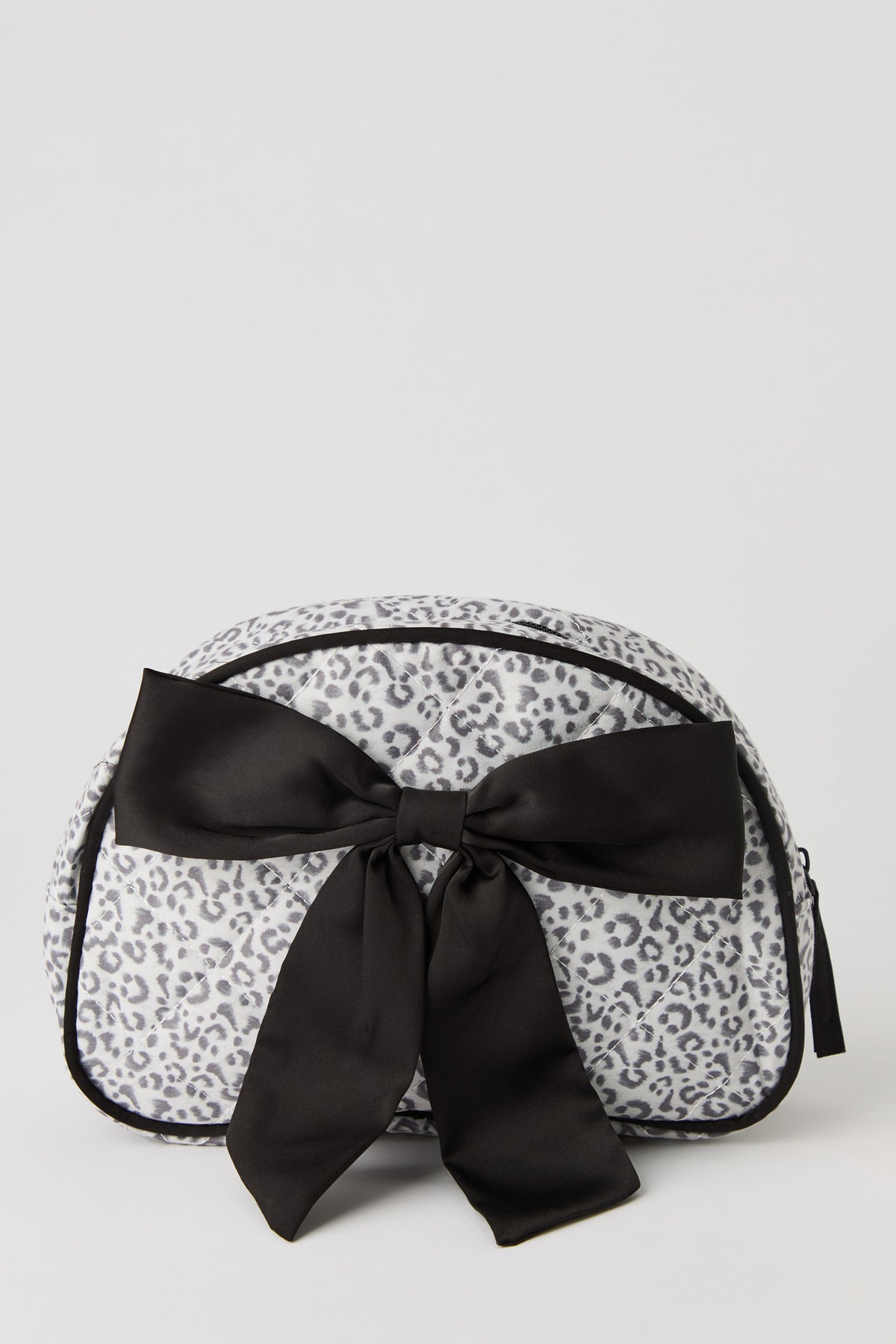 3D Bow Makeup Bag - Leopard