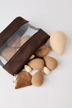 Trousse de maquillage et ensemble d'éponges (Lot de 14)