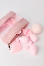 Trousse de maquillage et ensemble d'éponges (Lot de 14)