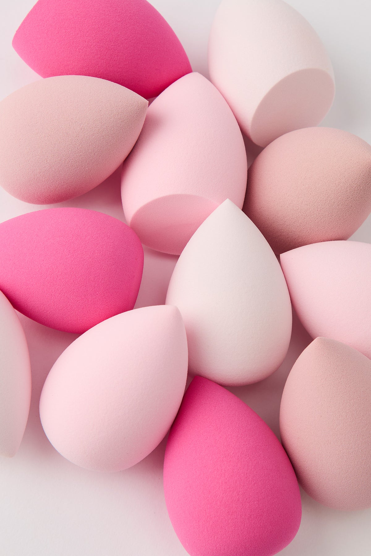 Makeup Sponge Set (12 Pcs) - Pink