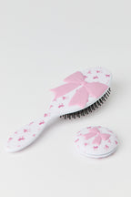 Hair Brush & Compact Mirror Set