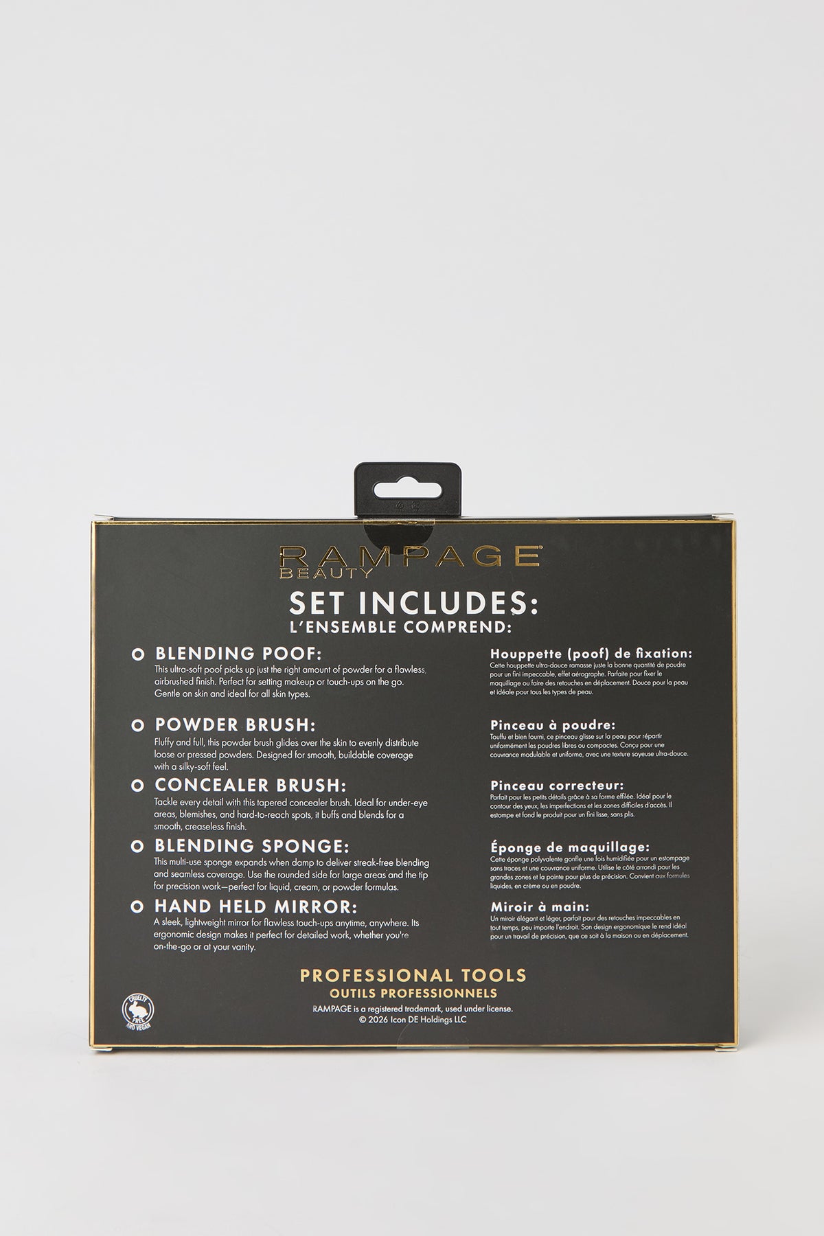 Alt View 5. Makeup Blend & Set Kit (5 Pcs) - Black