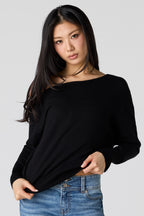 Off Shoulder Dolman Sweater