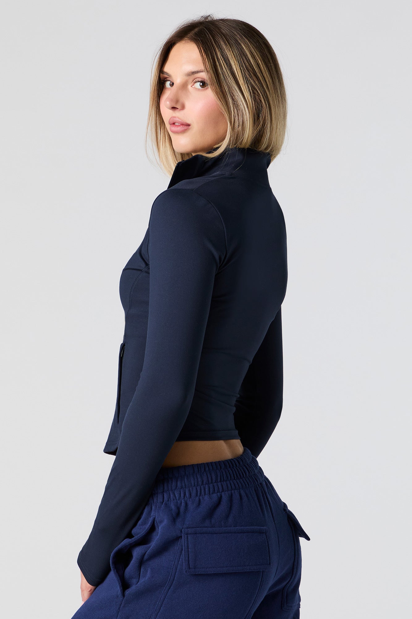 Active Zip-Up Cropped Jacket – Urban Planet