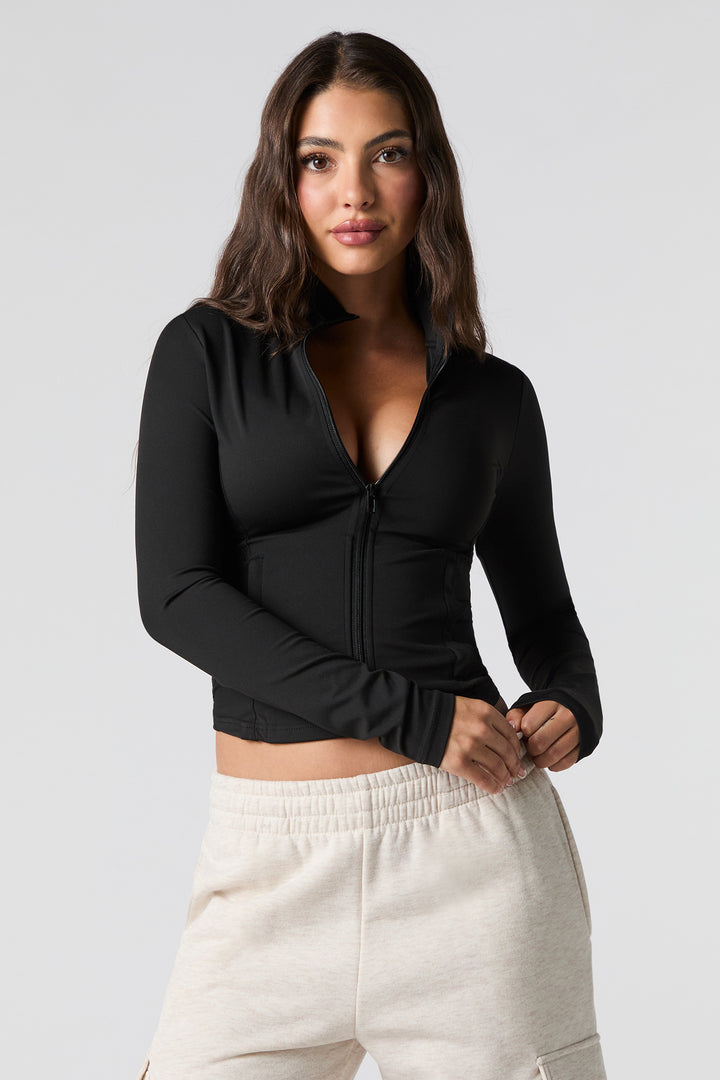 Active Zip-Up Cropped Jacket
