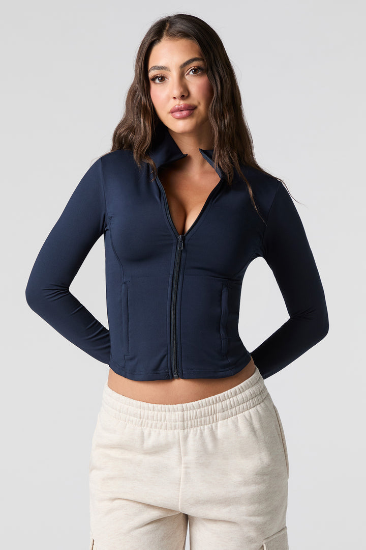 Active Zip-Up Cropped Jacket