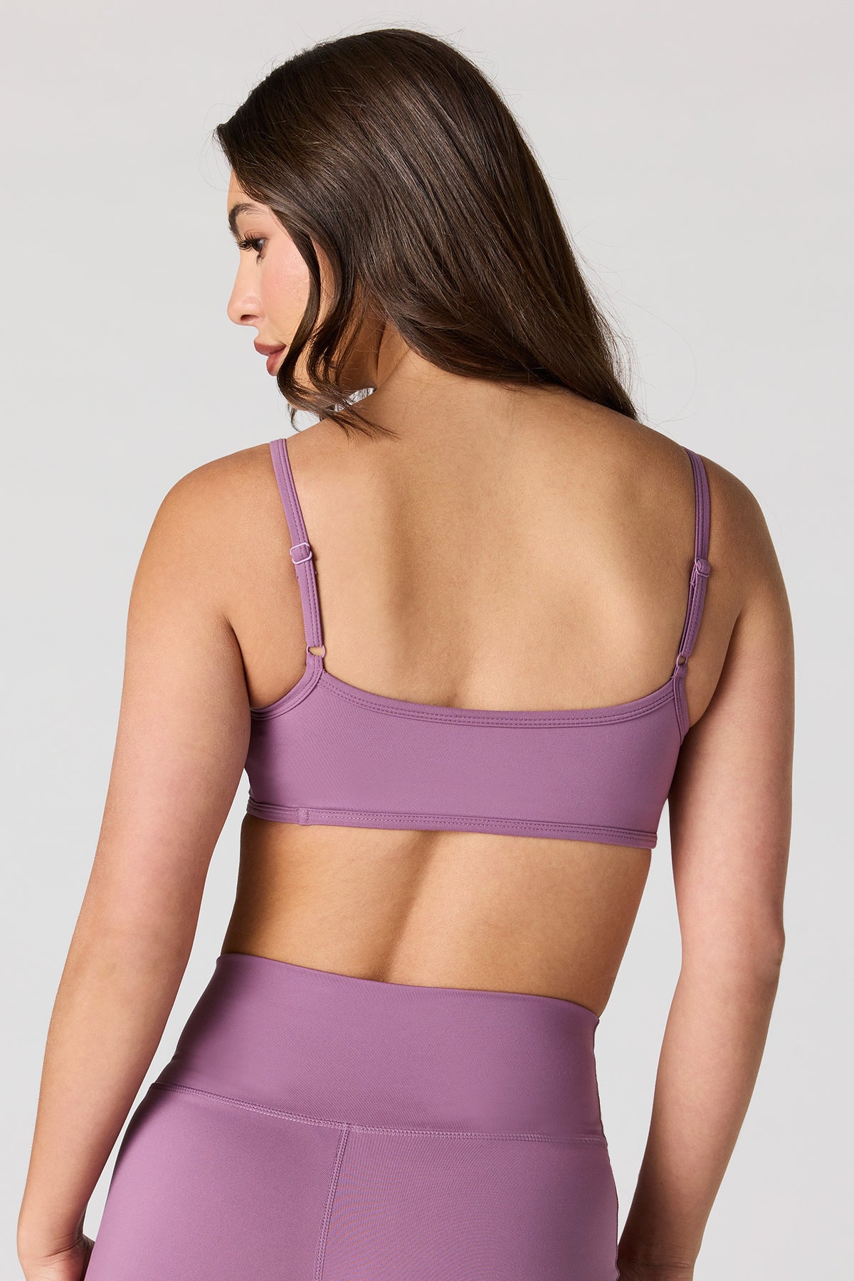 Alt View 2. Active High Density Sports Bra - Purple