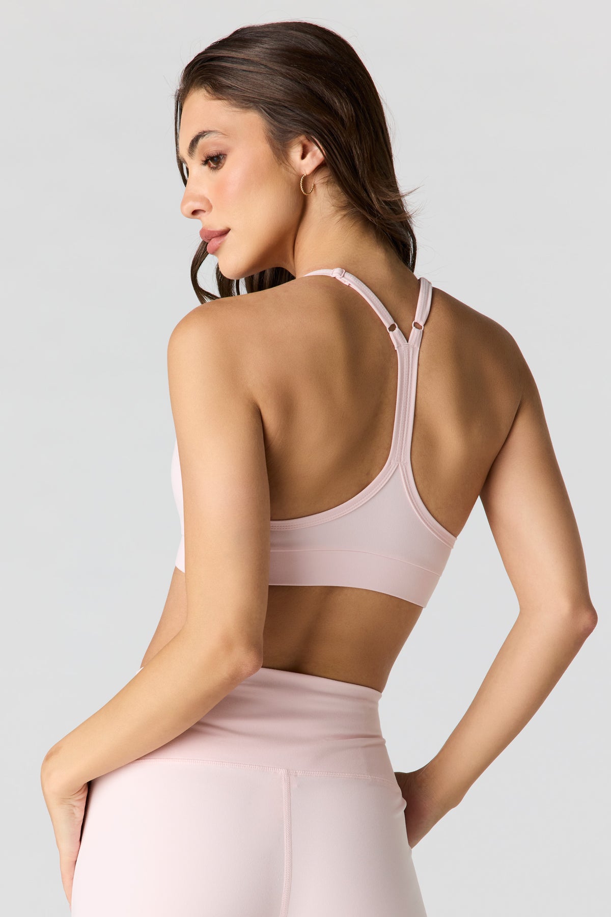 Alt View 2. Active High Density Sports Bra - Pink