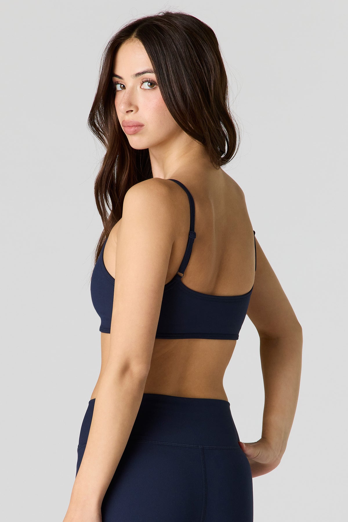 Alt View 2. U/A Scoop Neck Bra - Navy