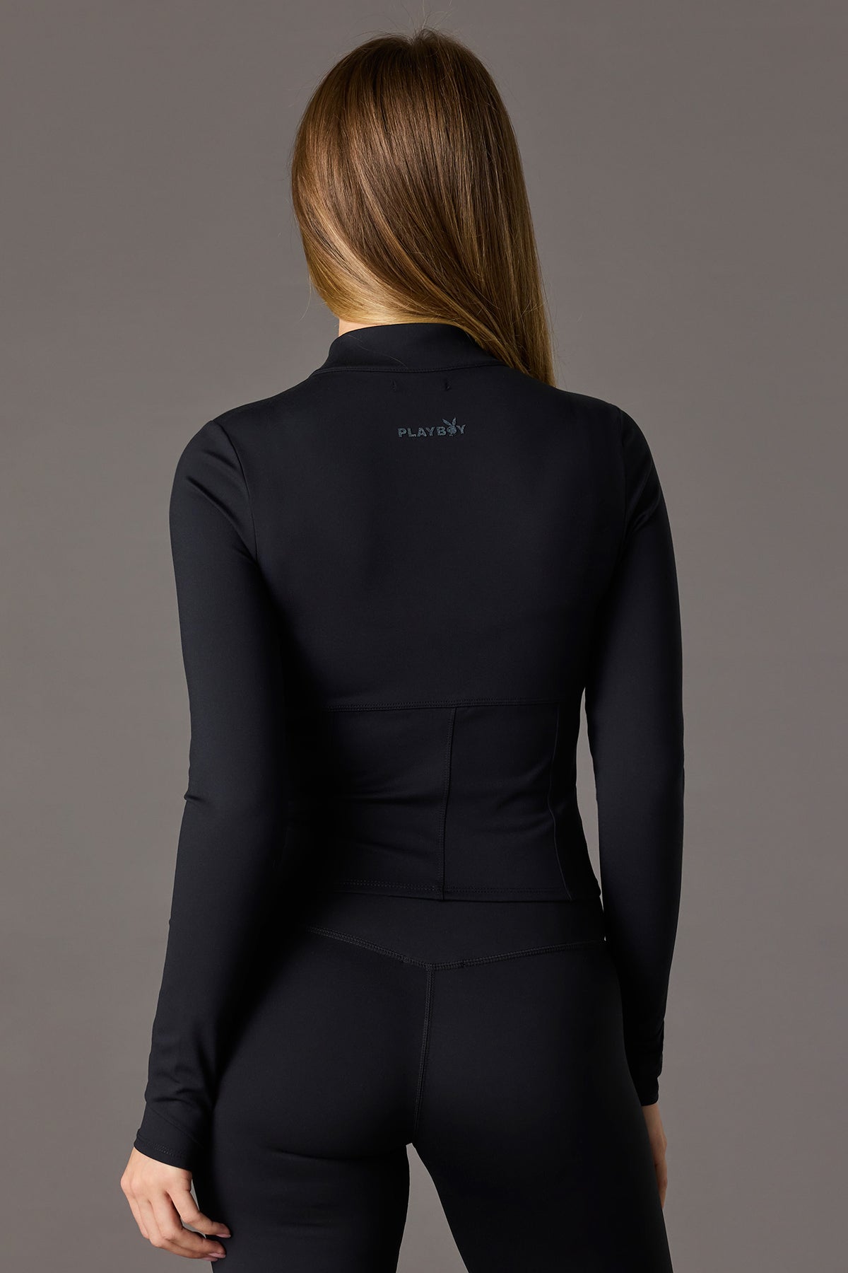 Vue alternative 7. Blouson corset Active à imprimé Playboy avec fermeture à glissière double