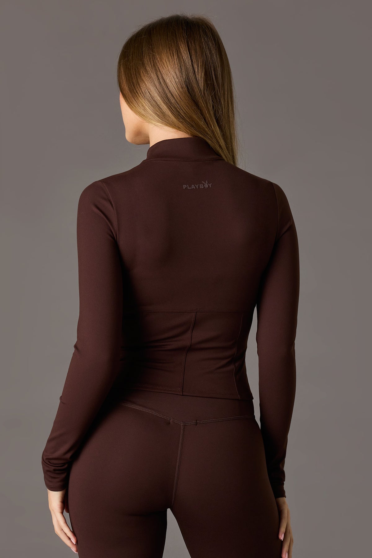 Vue alternative 11. Blouson corset Active à imprimé Playboy avec fermeture à glissière double