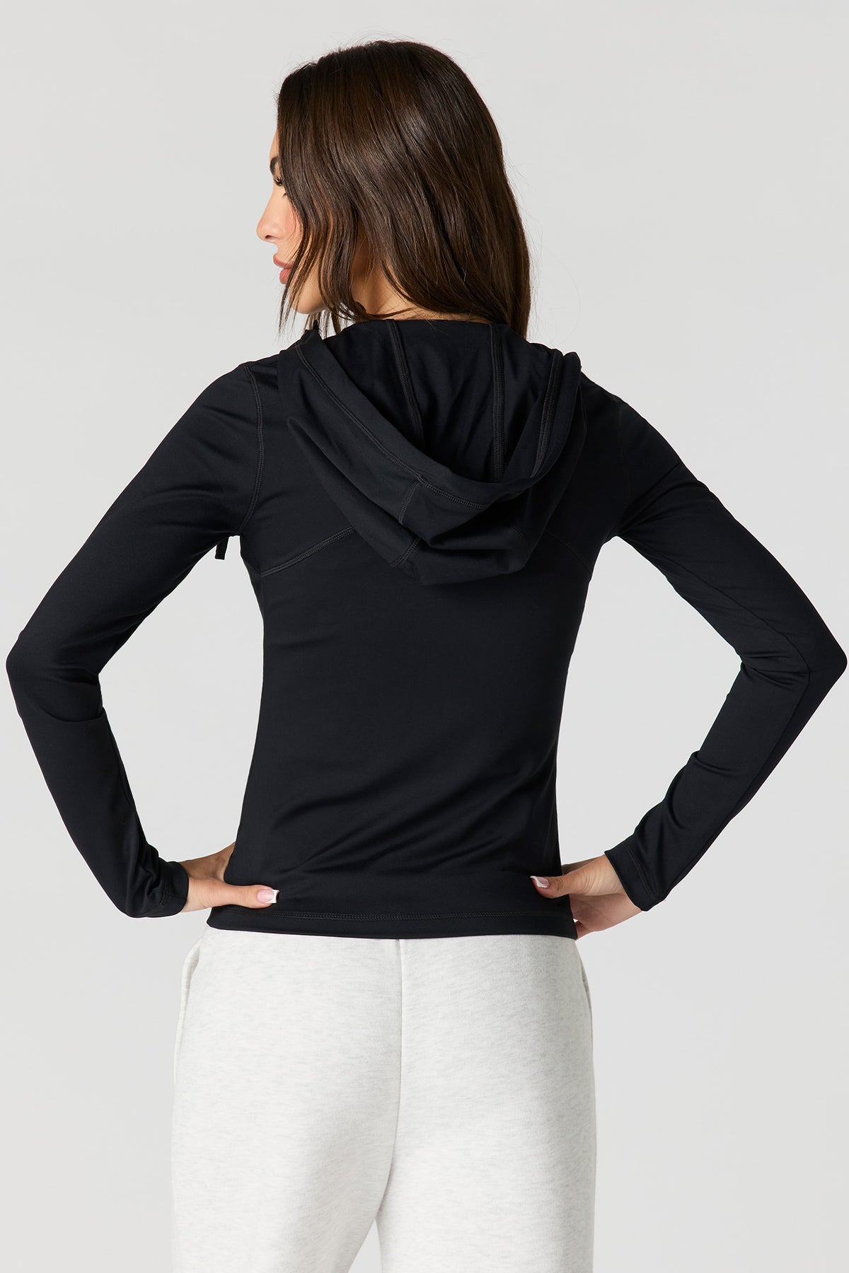 Alt View 6. Sommer Ray Ultra Sculpt Hooded Zip Jacket - Red