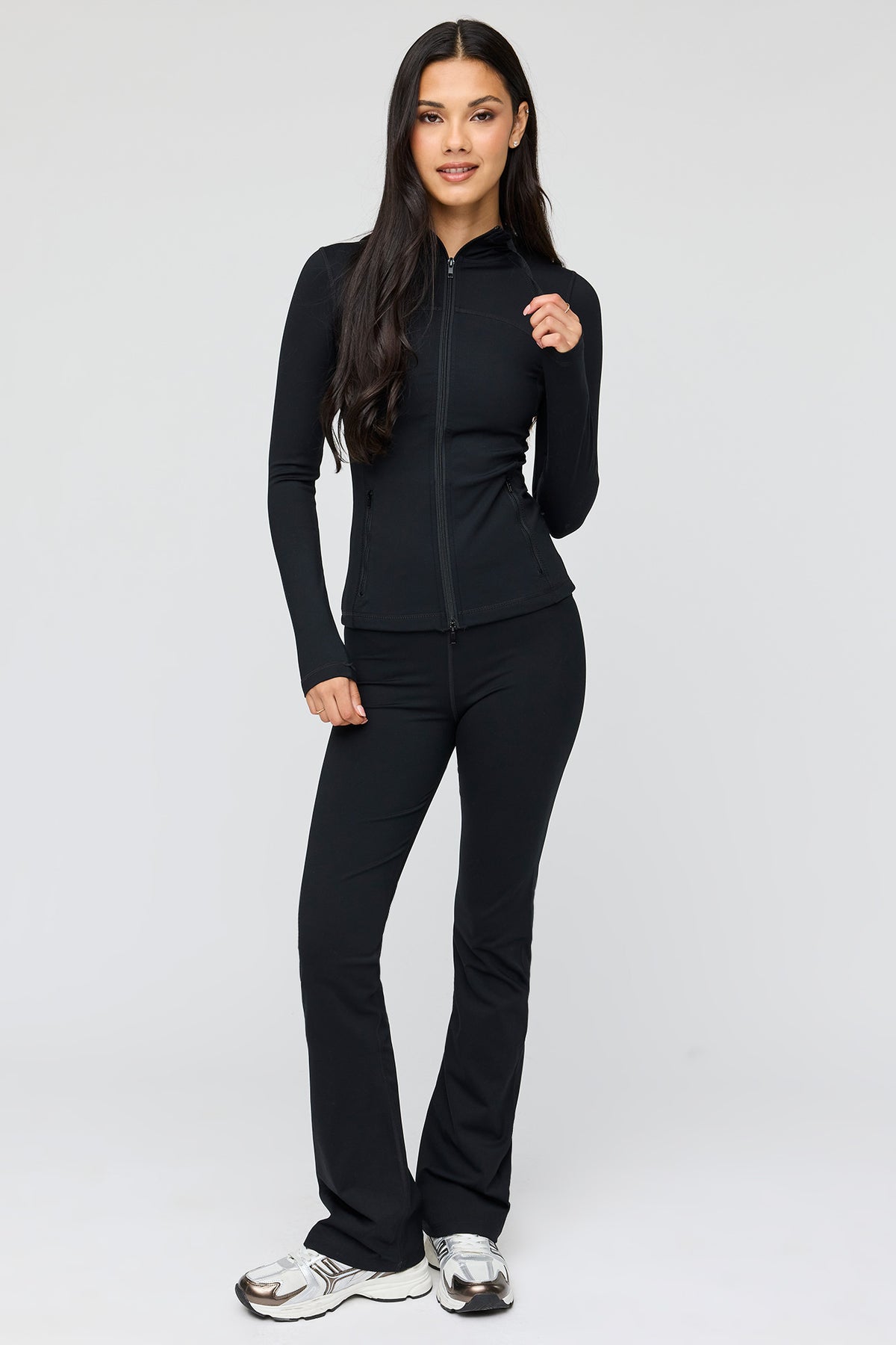 Alt View 6. Sommer Ray UltraSculpt Hooded Zip Jacket - Teal