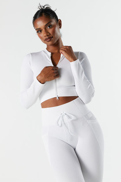 Active Zip-Up Cropped Tank – Urban Planet