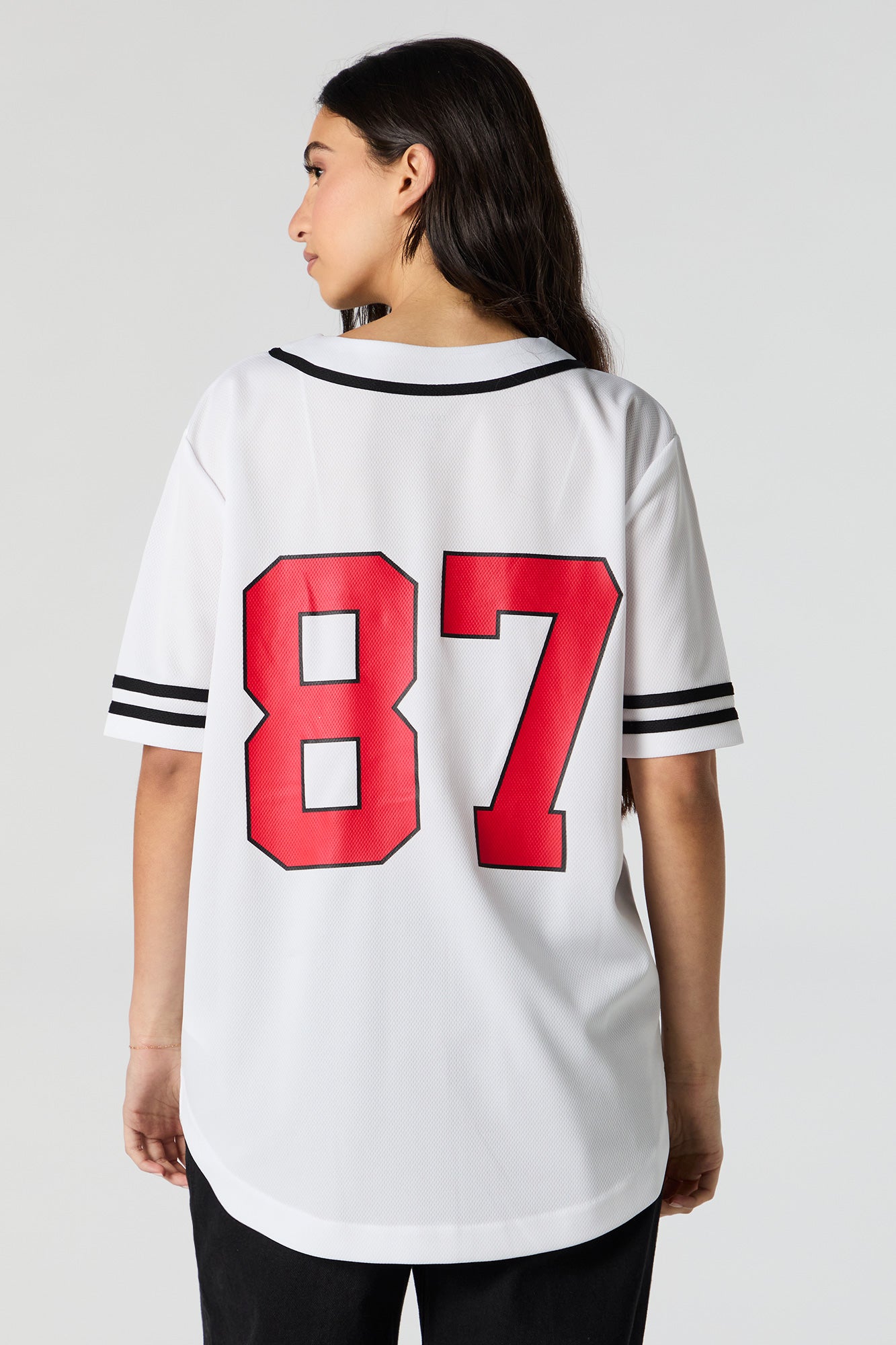 Jersey de baseball en filet imprimé