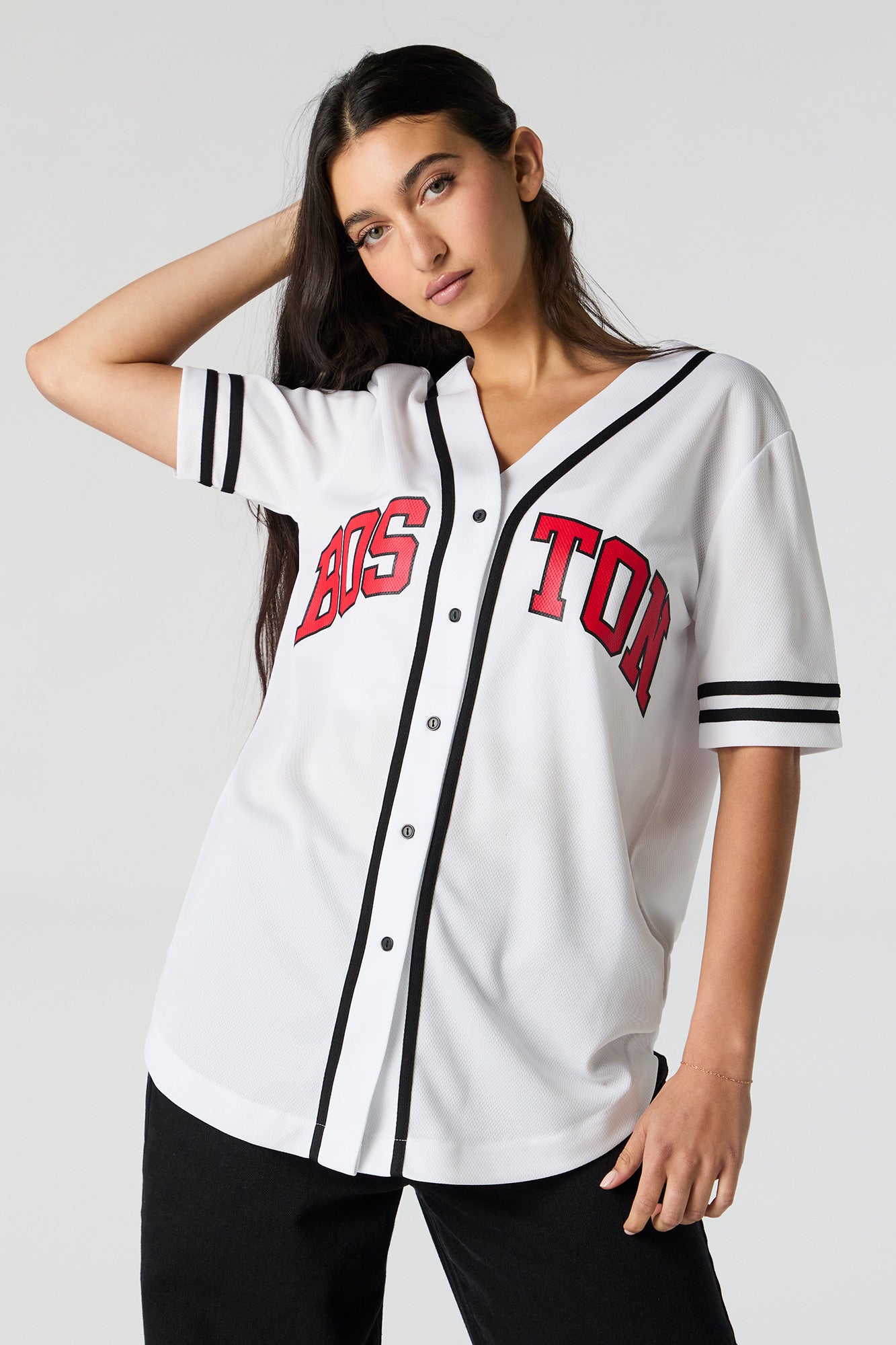 Jersey de baseball en filet imprimé