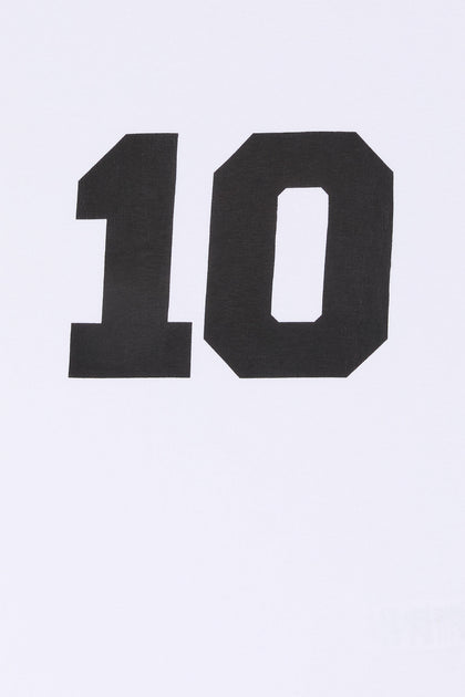 T-shirt à liséré contrastant avec imprimé 10