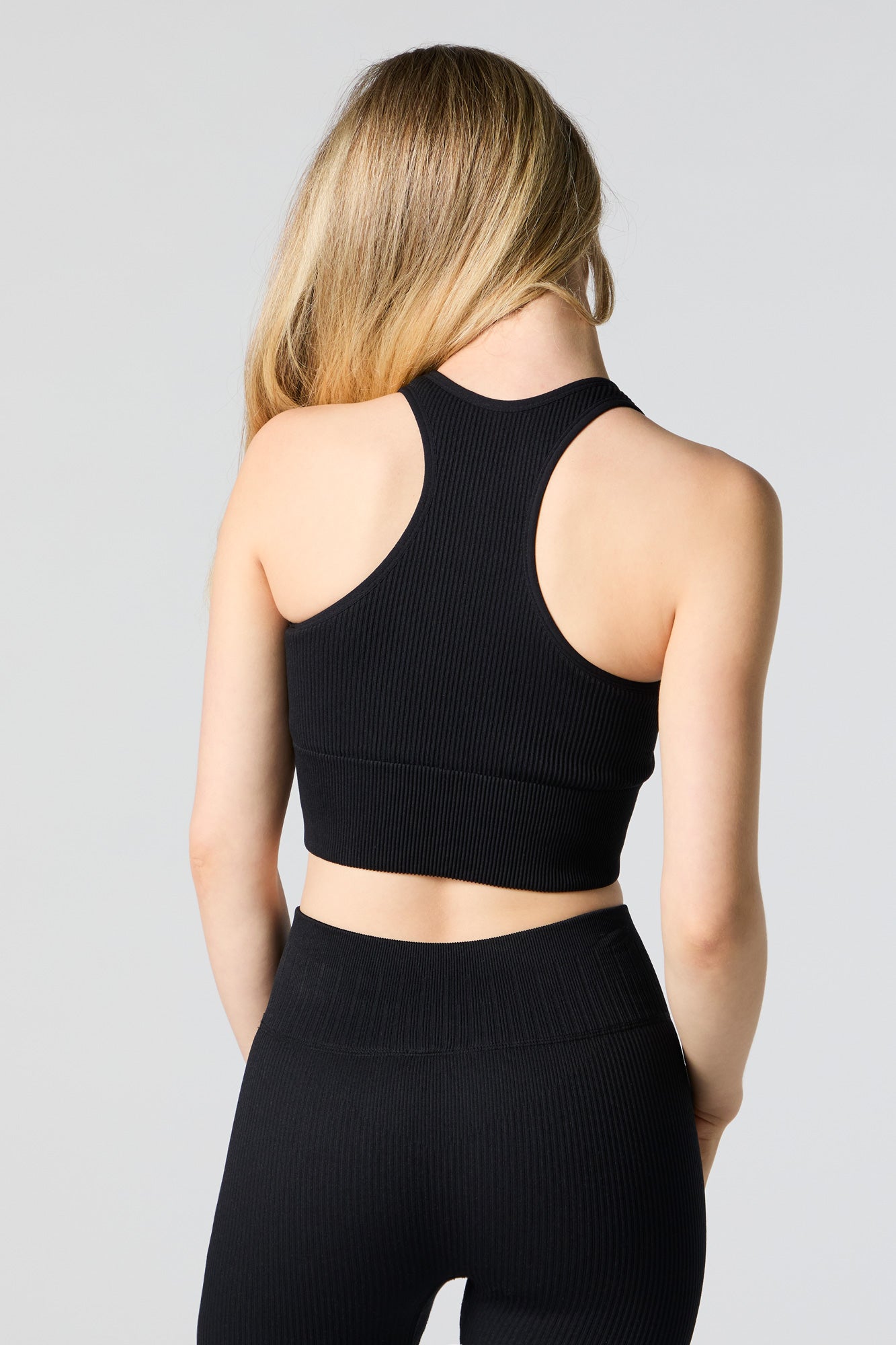 Active Seamless Ribbed Cropped Tank