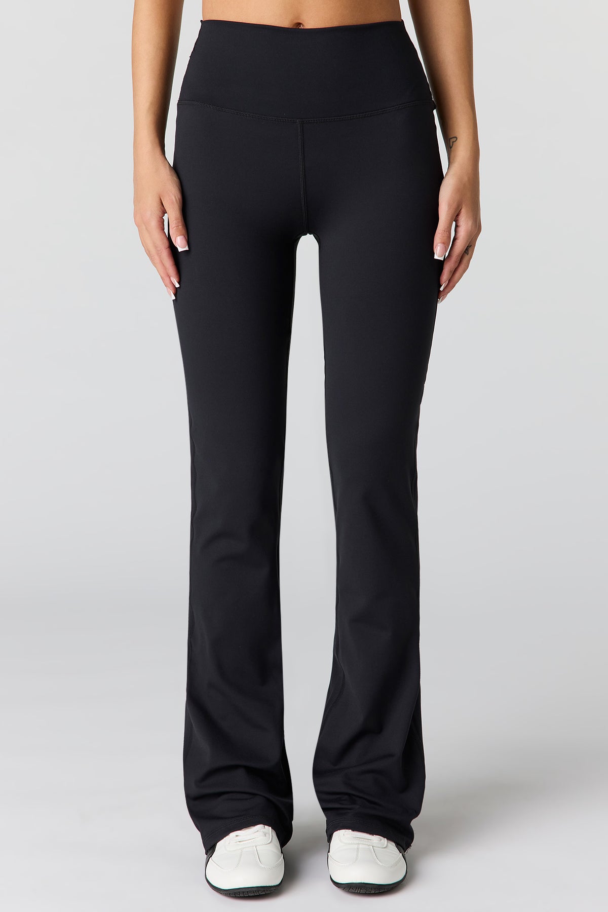 Alt View 2. Active High Density Flare Legging - Black