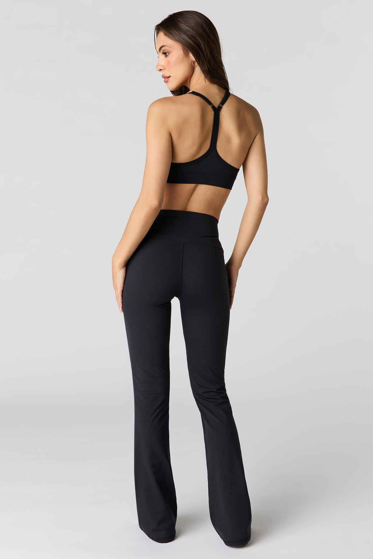 Alt View 3. Active High Density Flare Legging - Black
