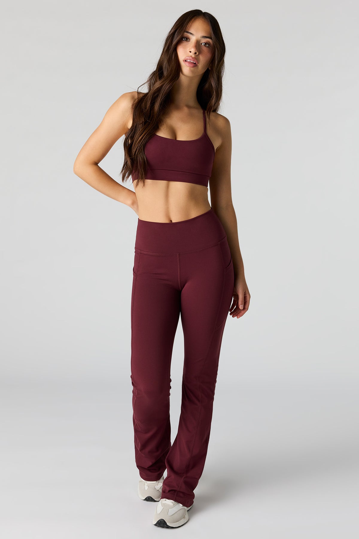 U/A Flare Pant - Burgundy