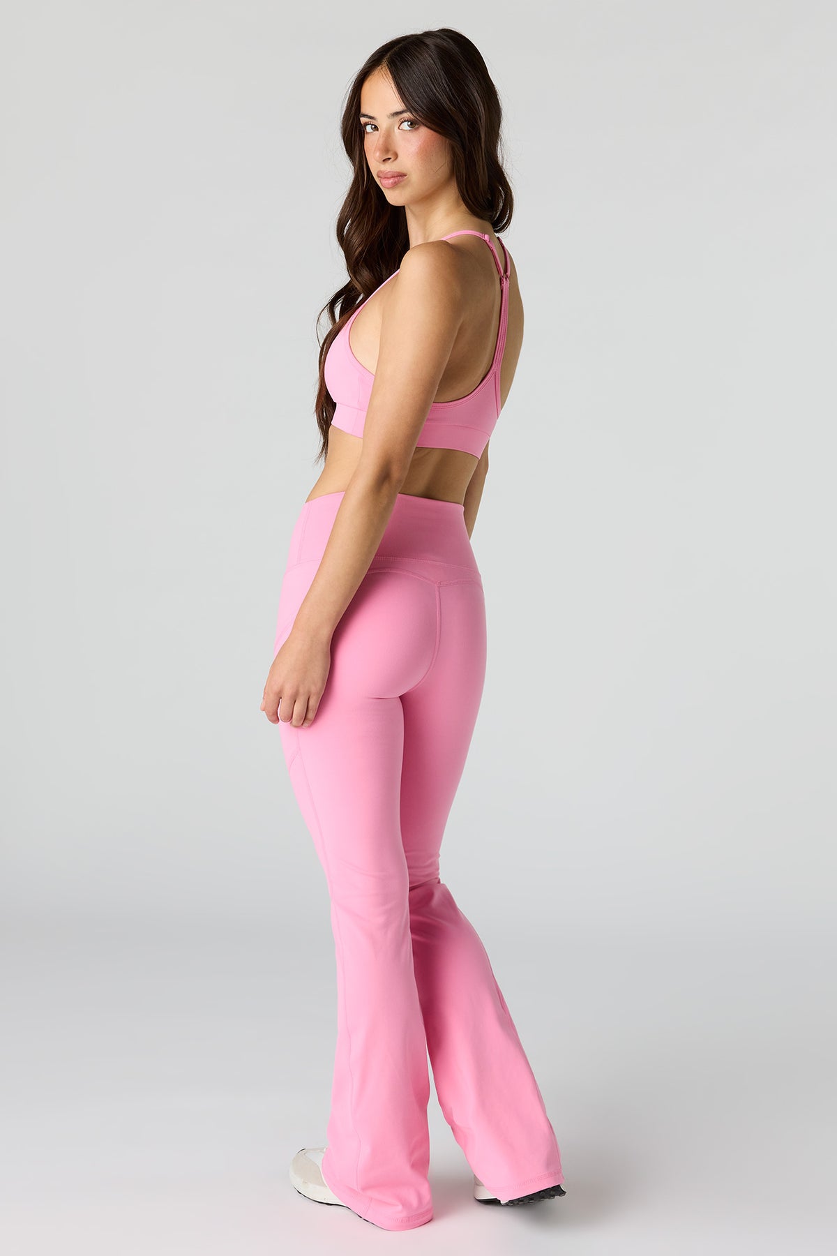 Alt View 3. U/A Flare Pant - Pink