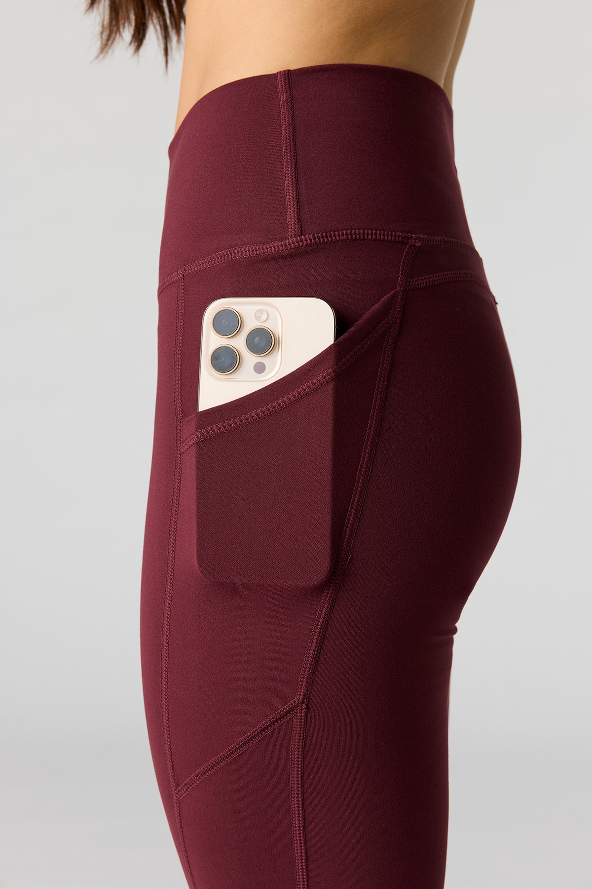 Alt View 4. U/A Flare Pant - Burgundy