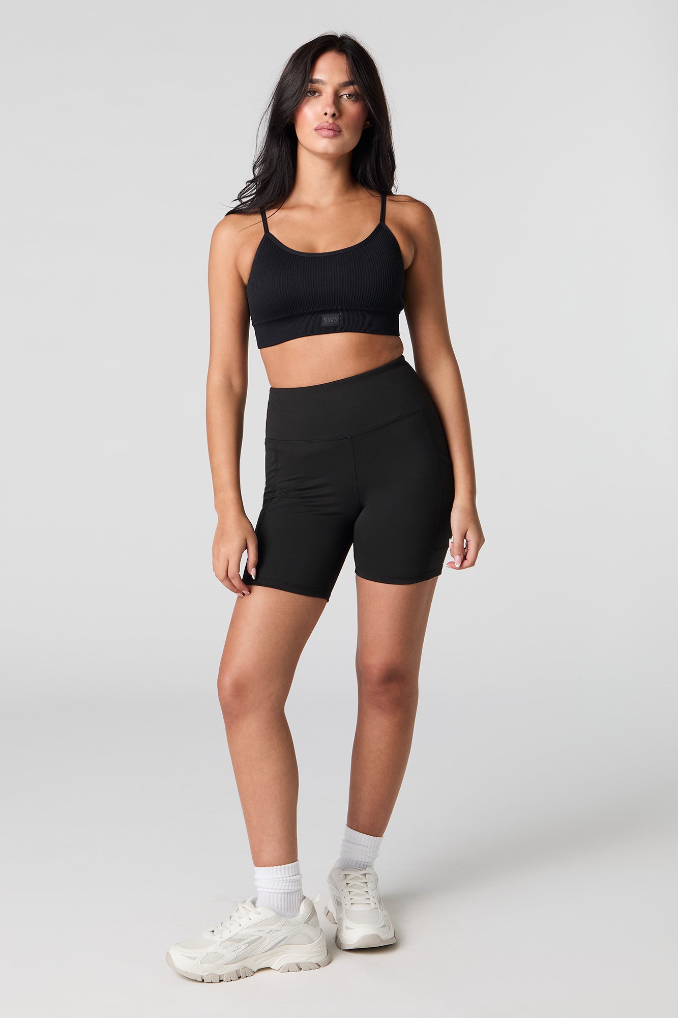 [SOMEWHERE BUTTER]★韓国人気★Essential rip biker shorts 22th / Essential rip biker shorts - black - SOMEWHERE BUTTER.