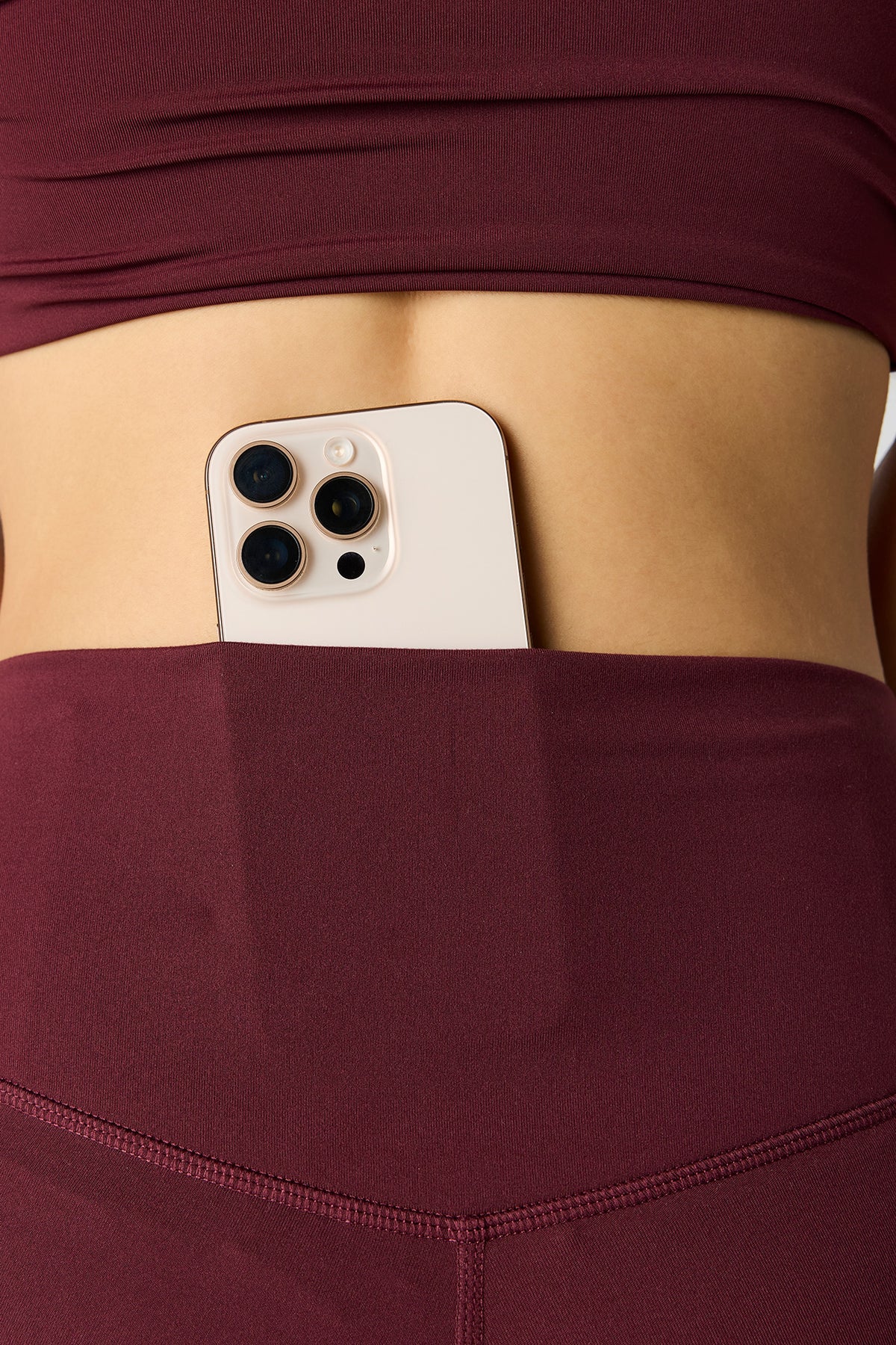 Alt View 4. U/A Legging - Burgundy
