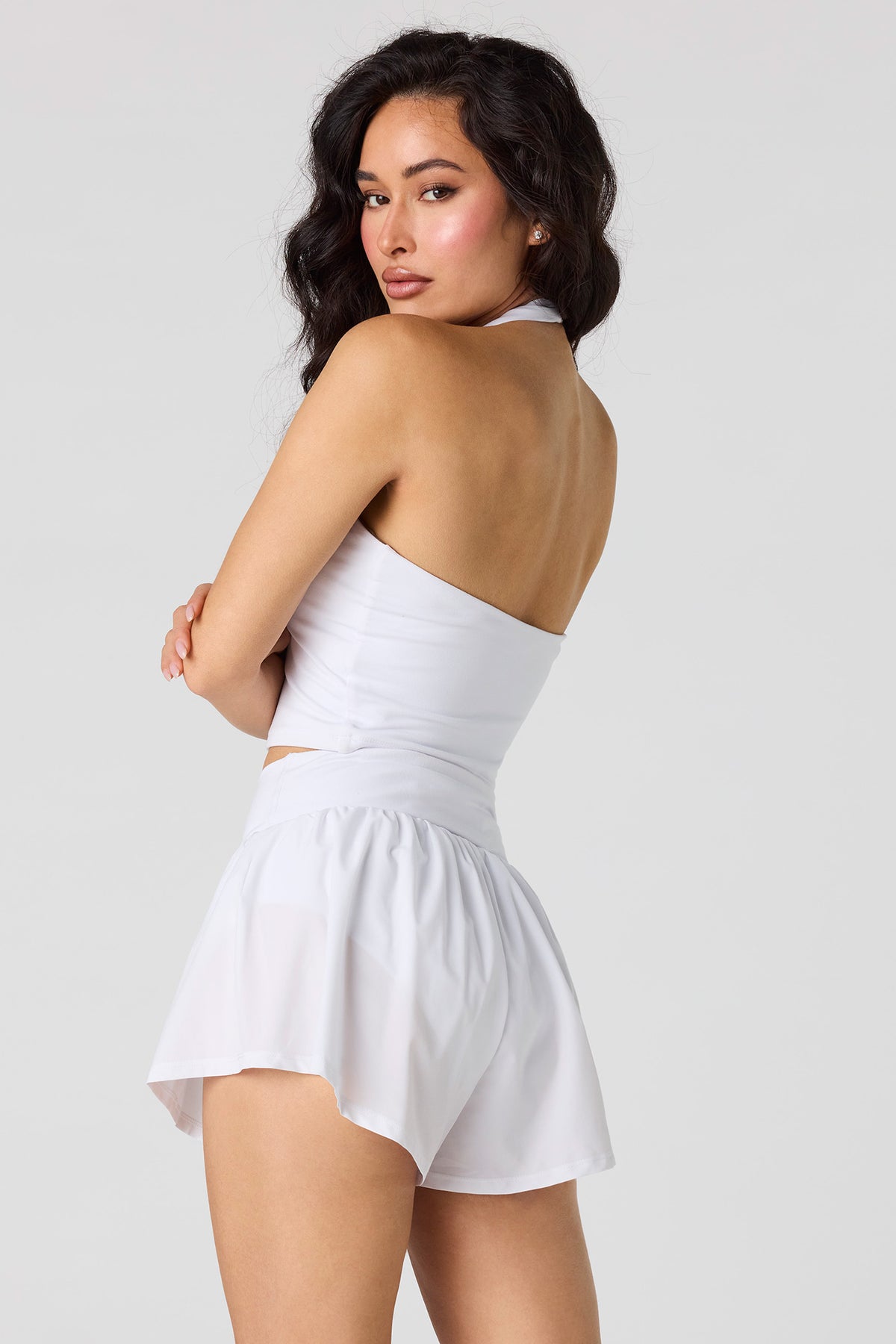 Alt View 2. Sommer Ray Active High Density Flowy Short - White