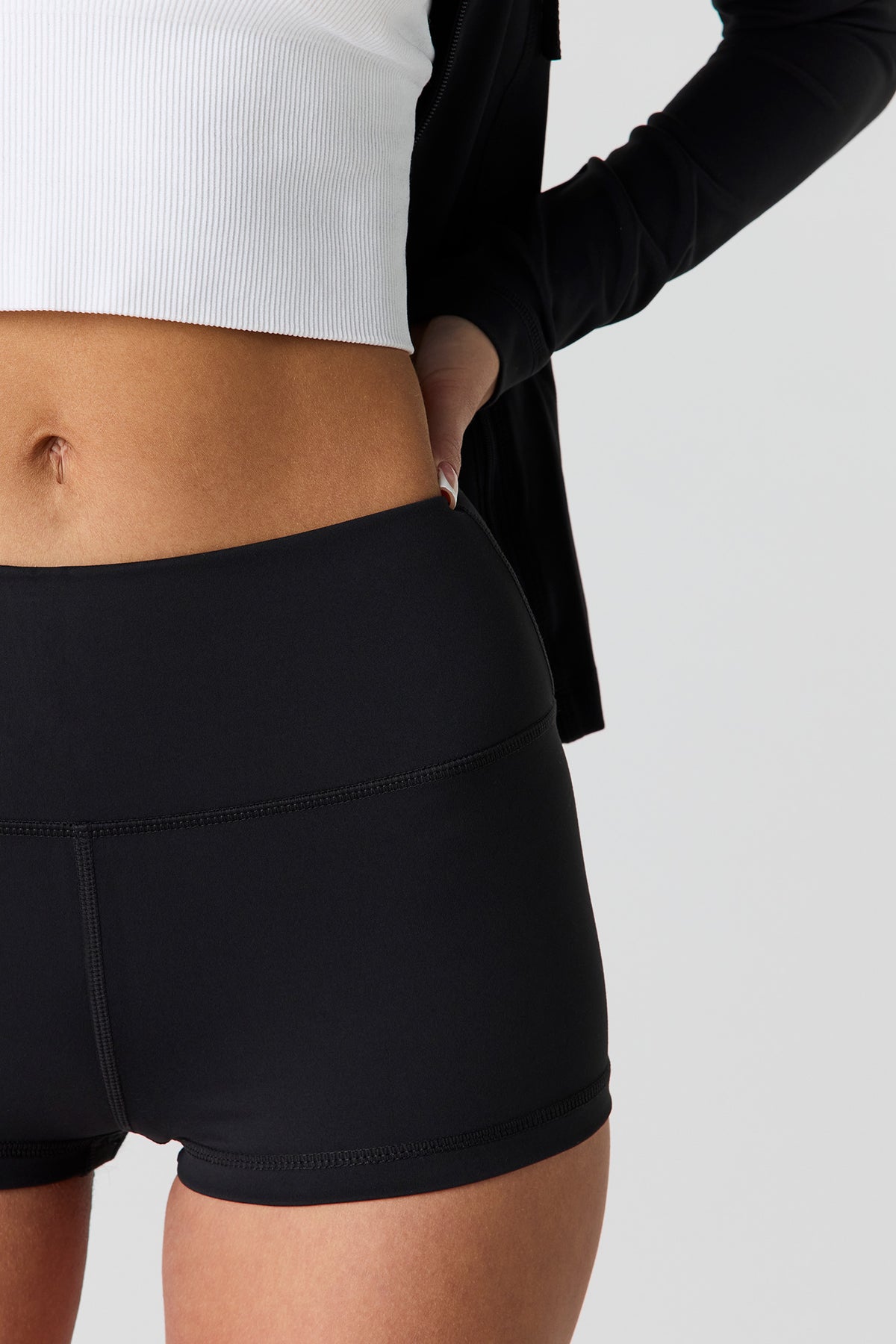 Alt View 4. Sommer Ray Ultra Sculpt Active Micro Short 1.5" - Black