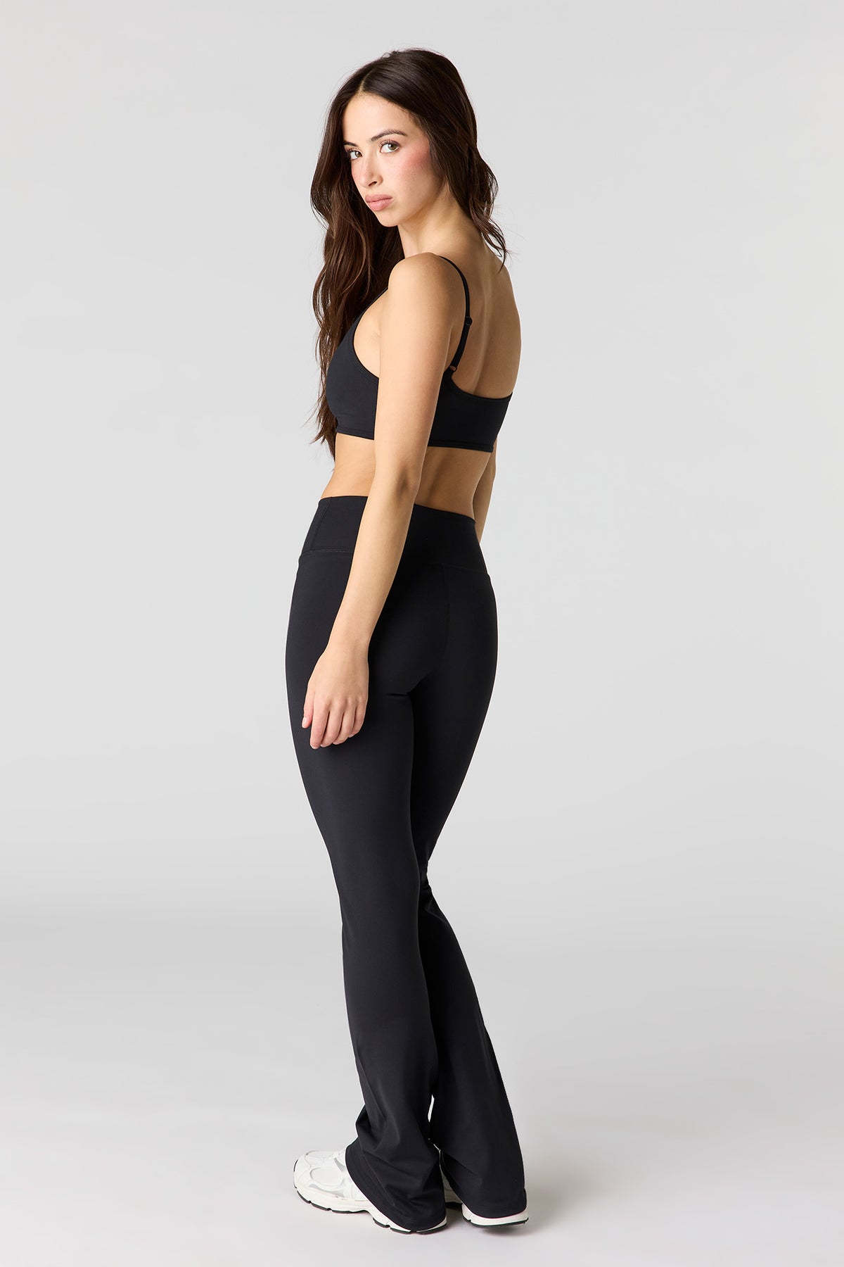 Alt View 3. U/A Flare Pant with Pocket - Black