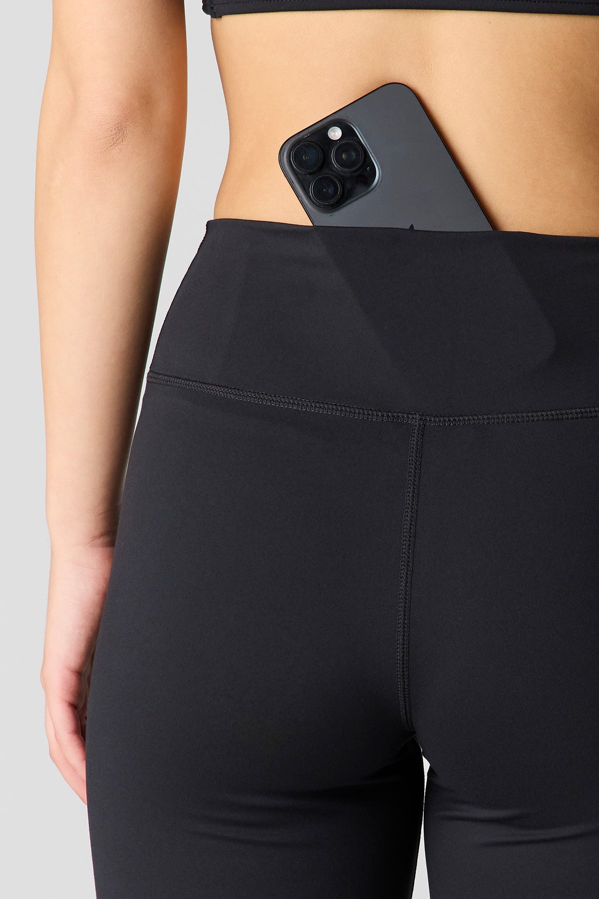 Alt View 4. U/A Flare Pant with Pocket - Black
