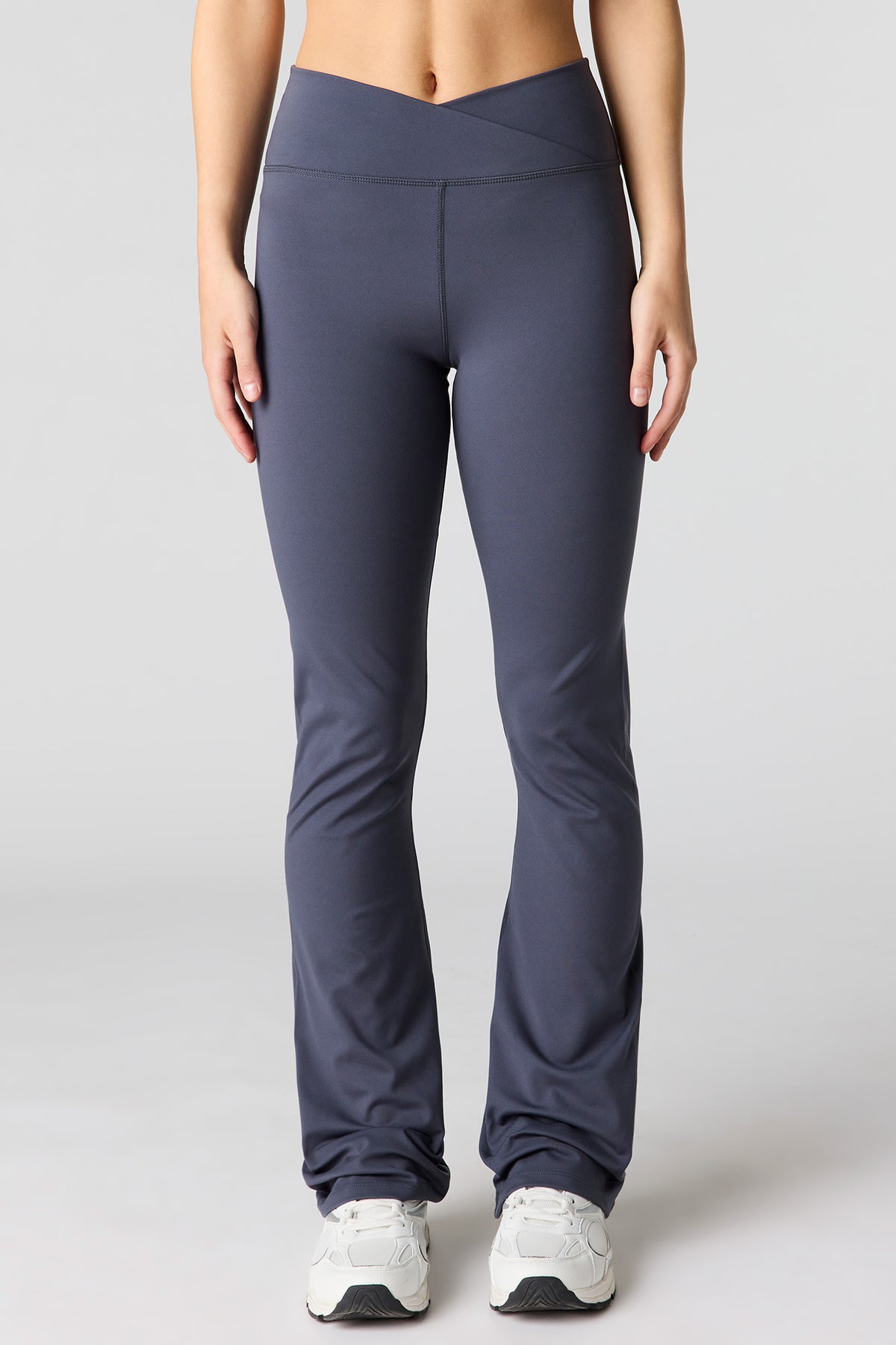 Alt View 2. U/A Flare Pant with Pocket - Dark Grey