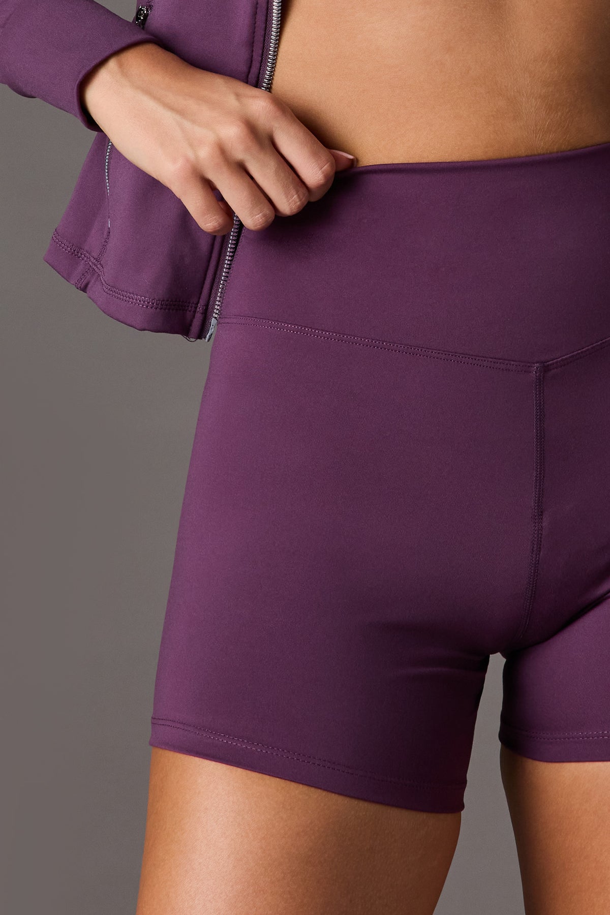 Alt View 4. Playboy Bike Short 4" - Purple