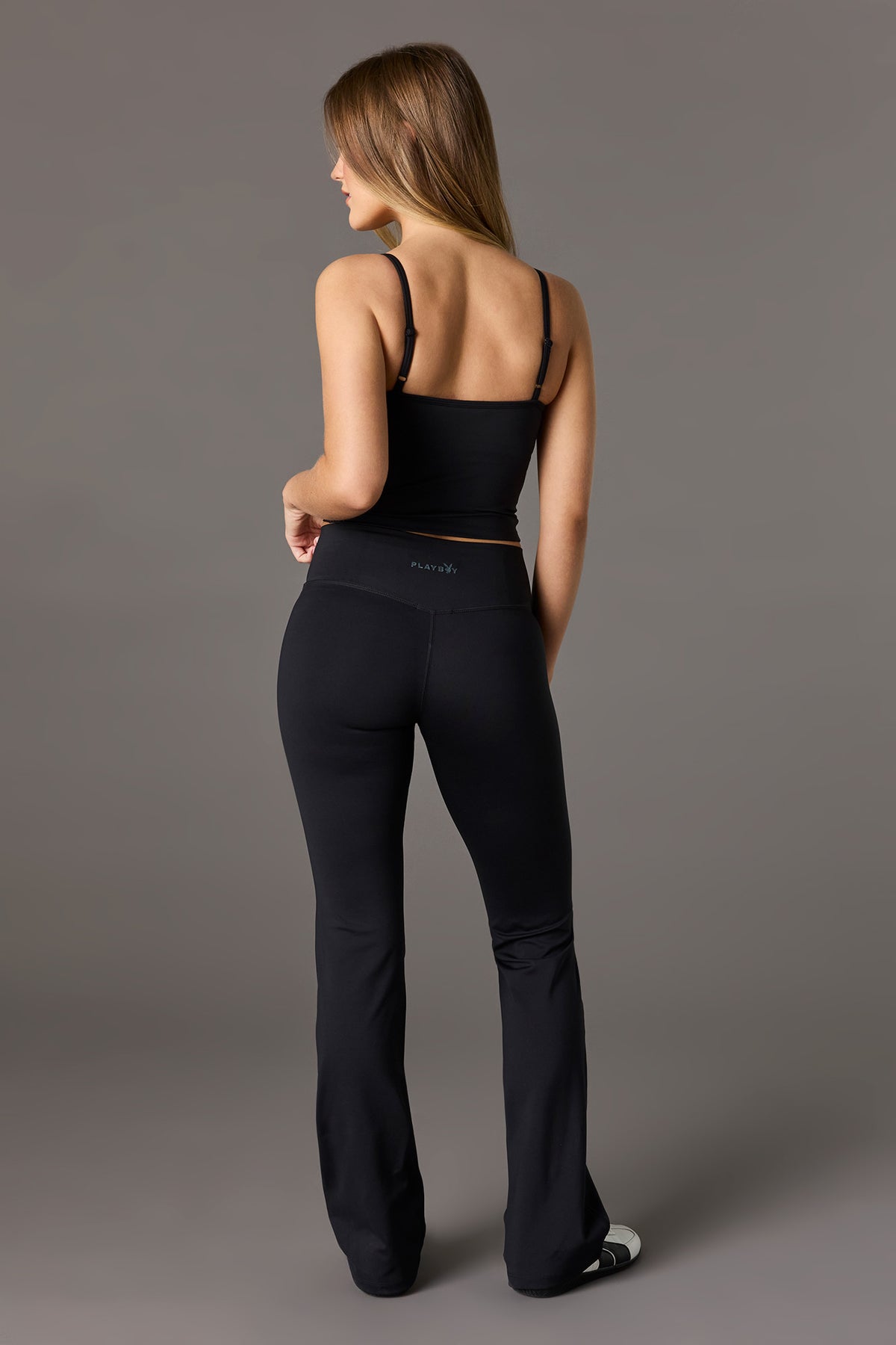 Vue alternative 3. Legging à jambe évasée Active haute densité à imprimé Playboy