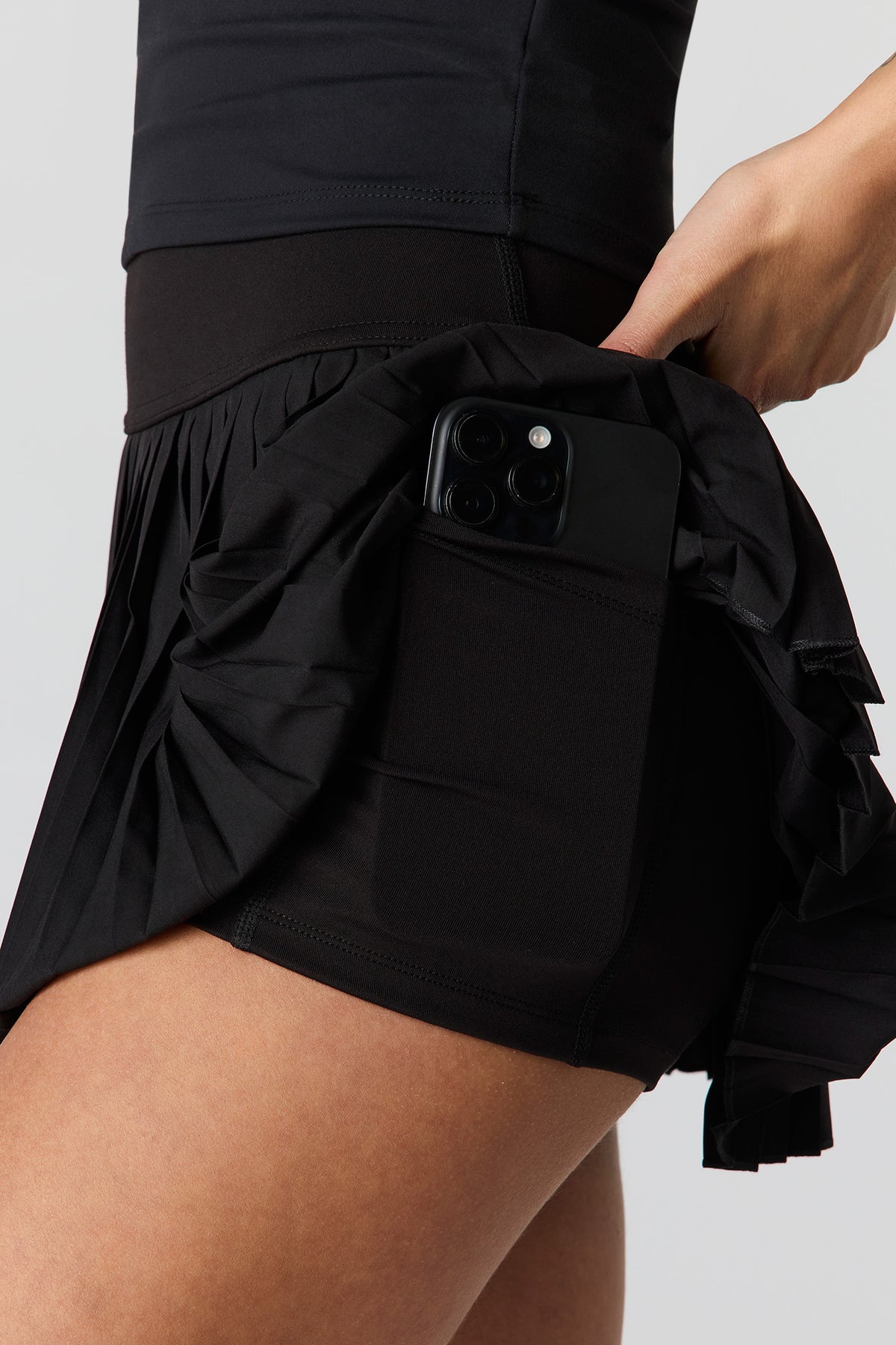 Alt View 8. Sommer Ray Active High Density Pleated Skort - Pink