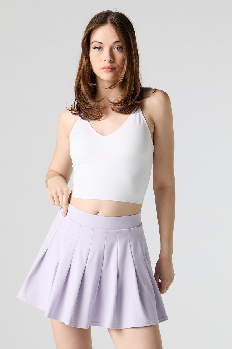 Minijupe-short Active plissée