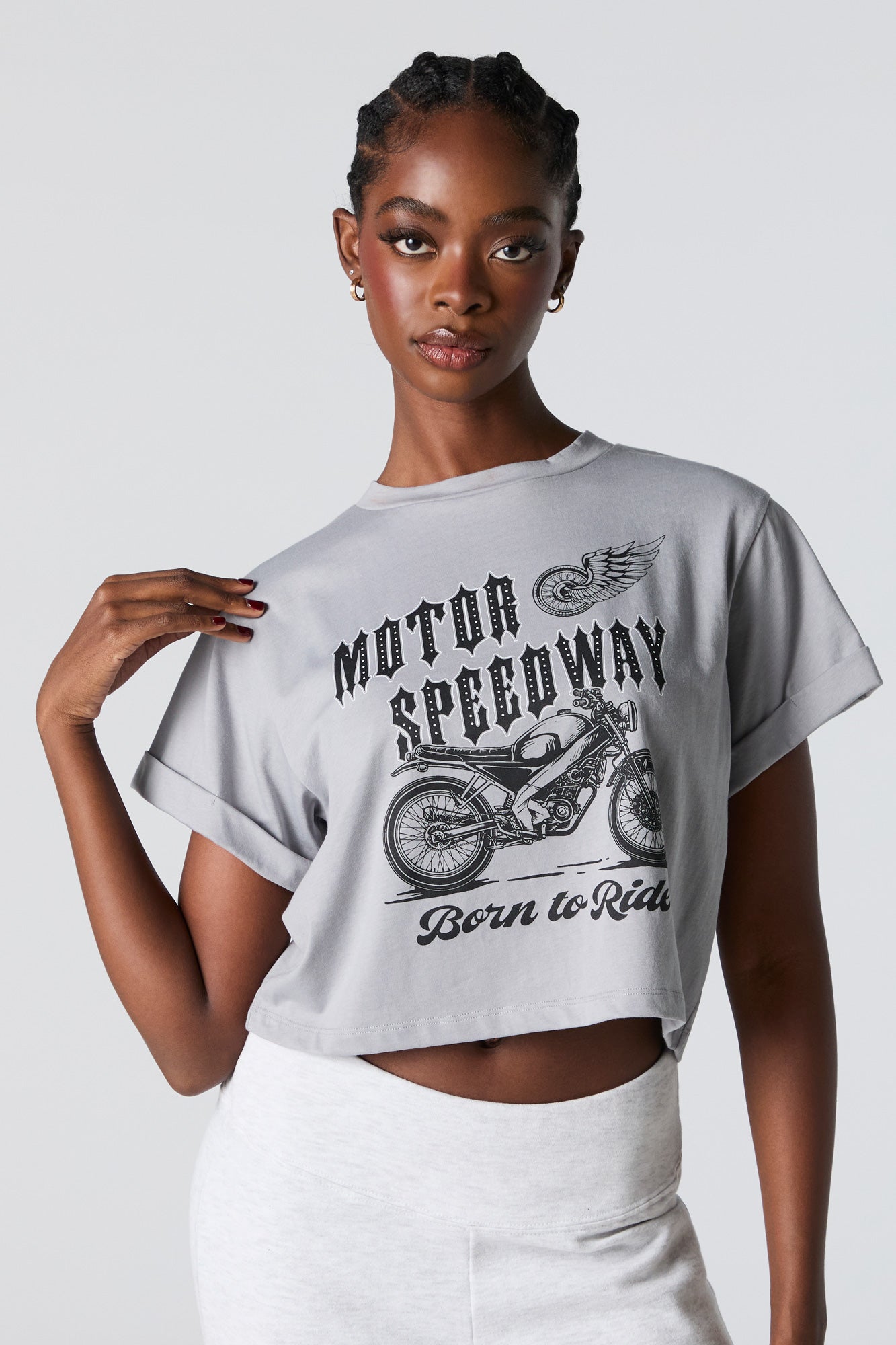 Motor Speedway Graphic Boxy T-Shirt