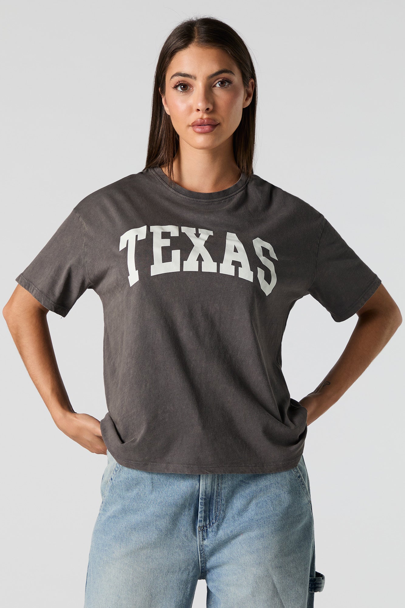 Texas Graphic Washed Boyfriend T-Shirt